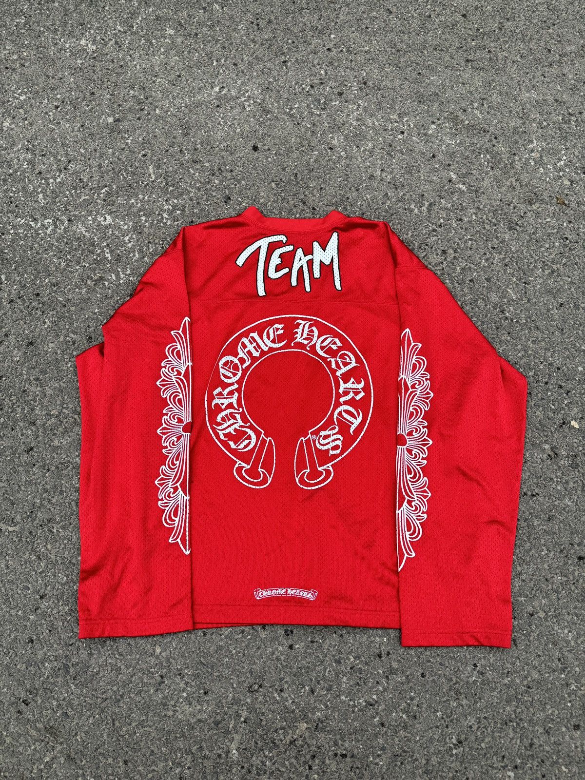 Chrome Hearts Chrome Hearts "TEAM" CNY Exclusive Mesh Longsleeve Sz.XL Size US XL / EU 56 / 4 - 2 Thumbnail