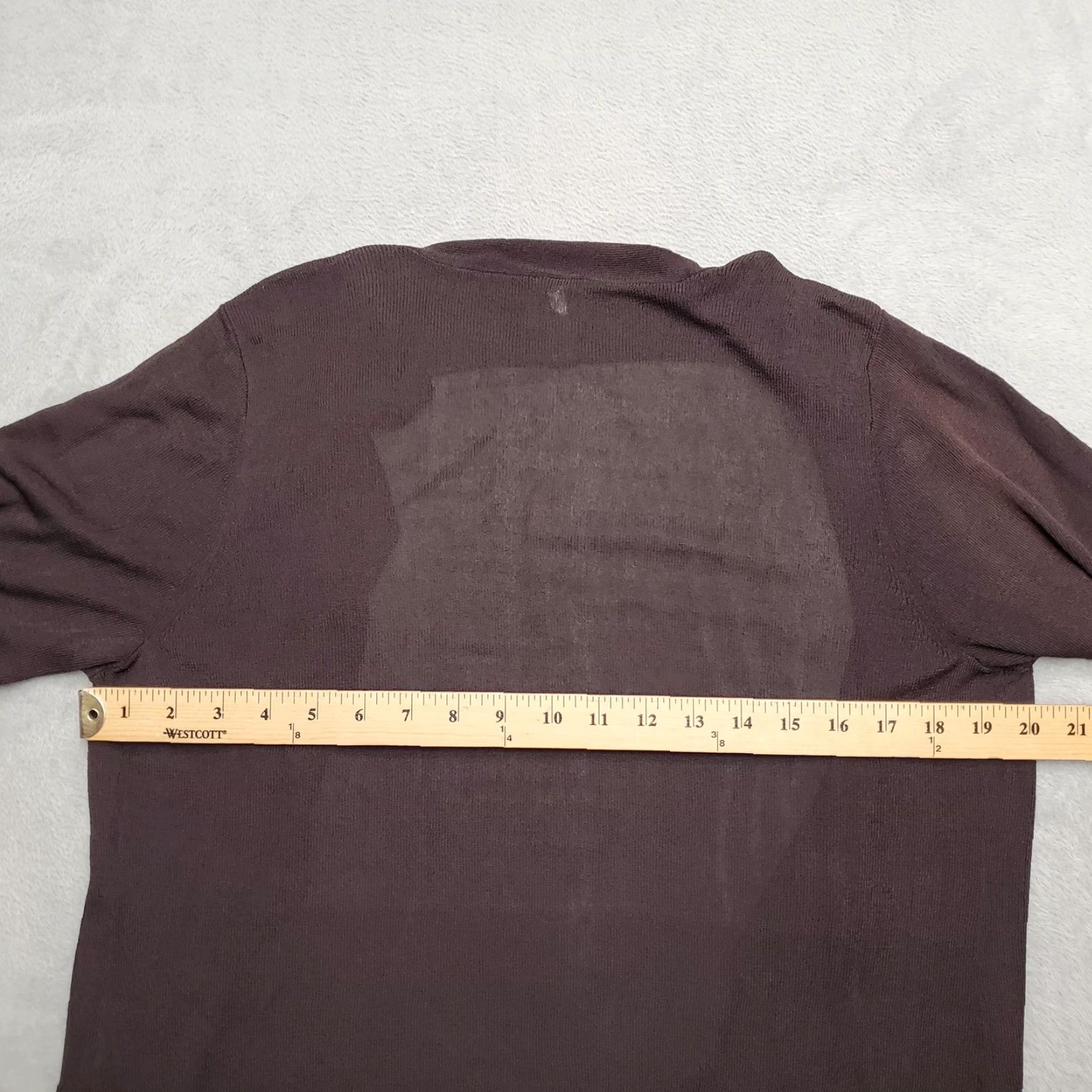 Eileen Fisher VINTAGE Eileen Fisher Cardigan Womens Medium Brown Viscose Nylon Open Front Minimalist Size M / US 6-8 / IT 42-44 - 4 Thumbnail