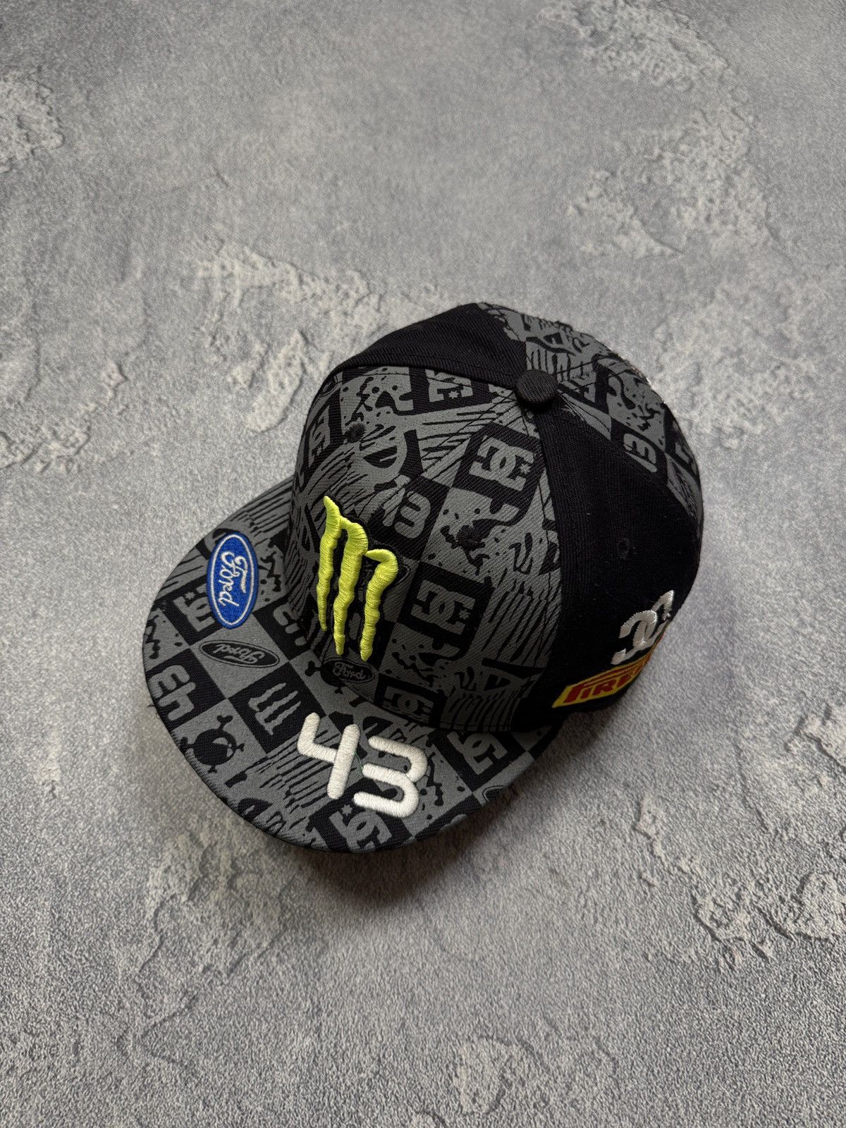 Vintage Vintage Y2K Monster Energy hat cap race moto skate baggy DC Size ONE SIZE - 1 Thumbnail