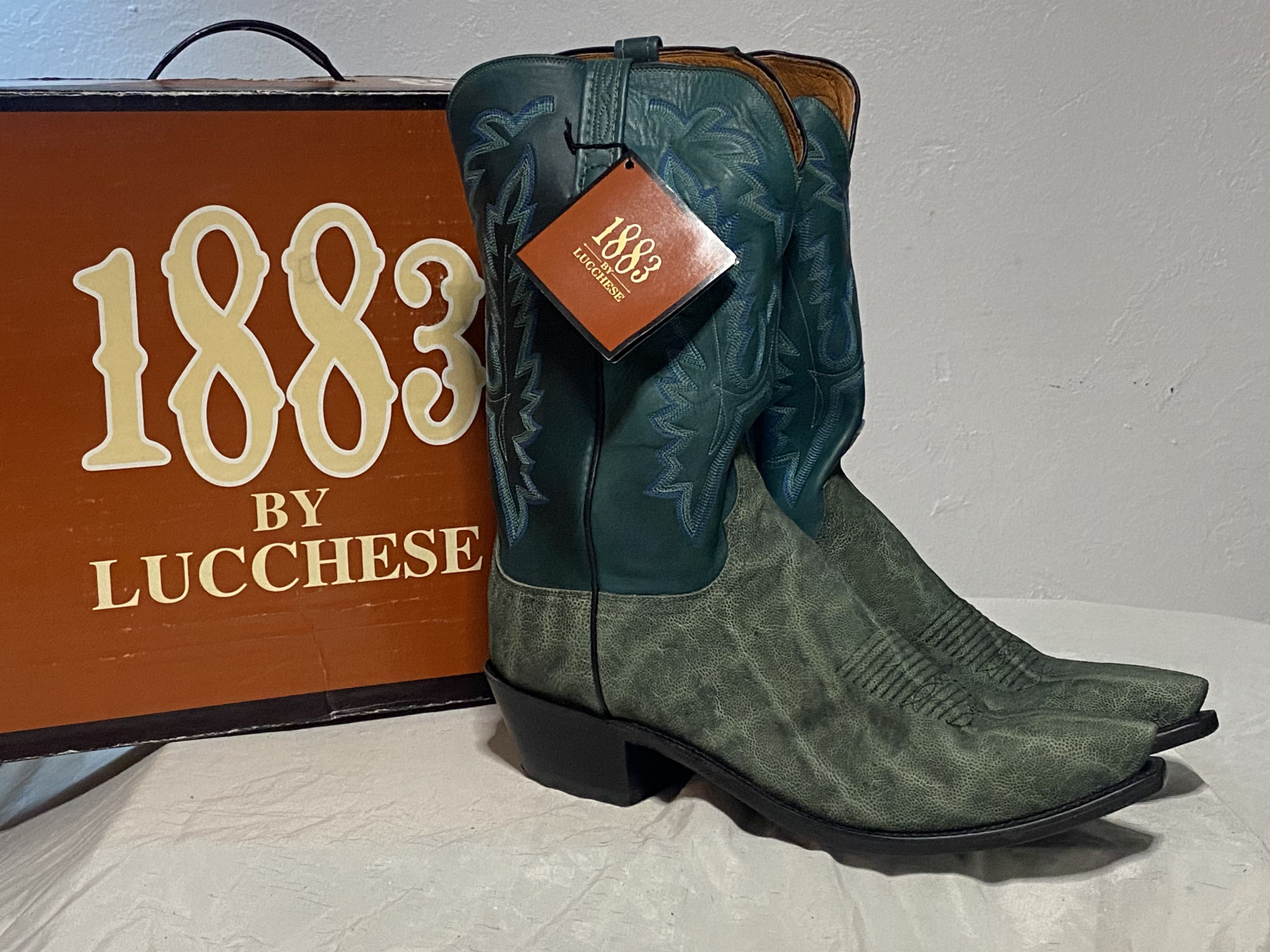 Lucchese RARE 1883 By Lucchese Mens Western Boots Size US 13 / EU 46 - 1 Thumbnail