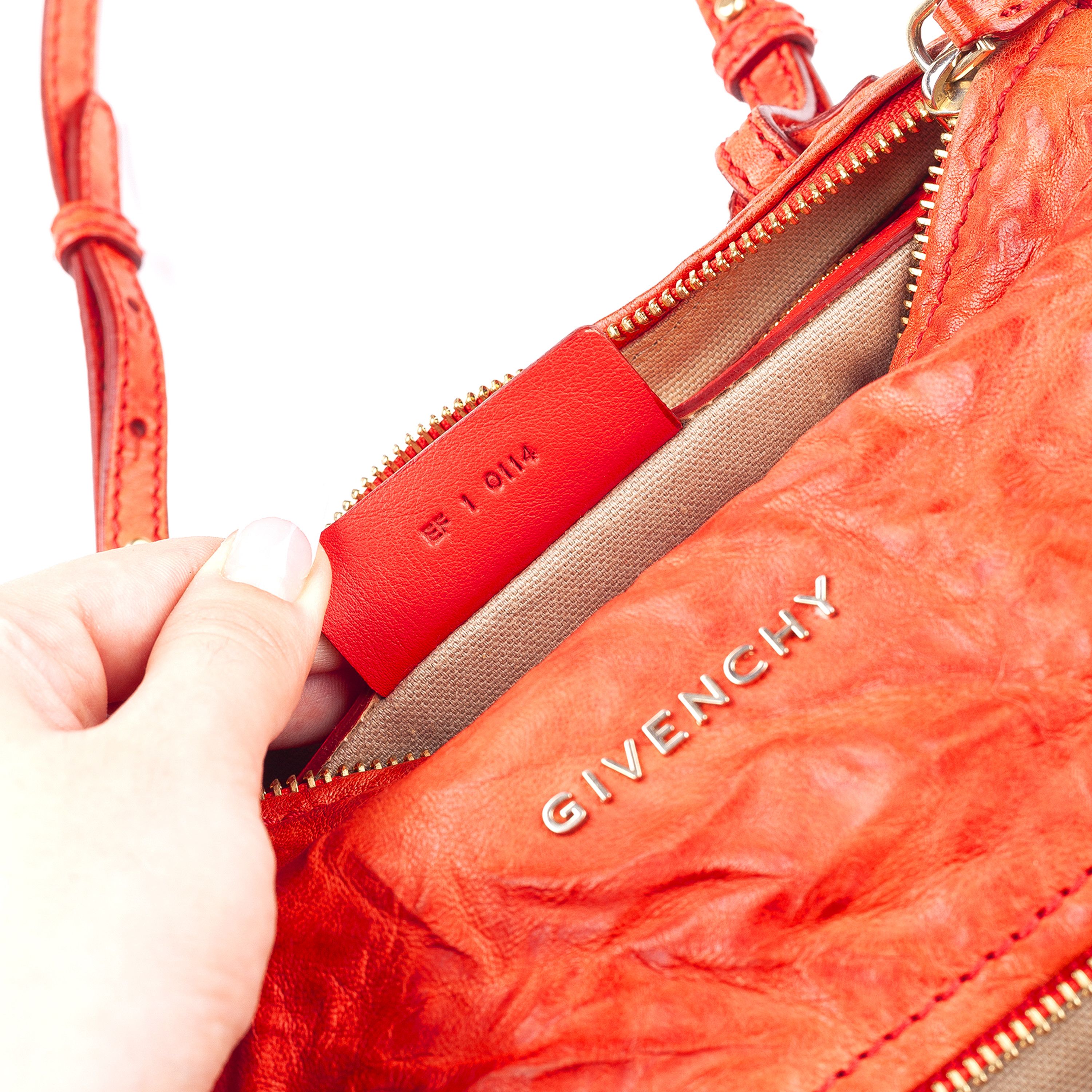 Givenchy Givenchy Paris Goatskin Coral Mini Pandora Vintage Bag Size ONE SIZE - 11 Thumbnail