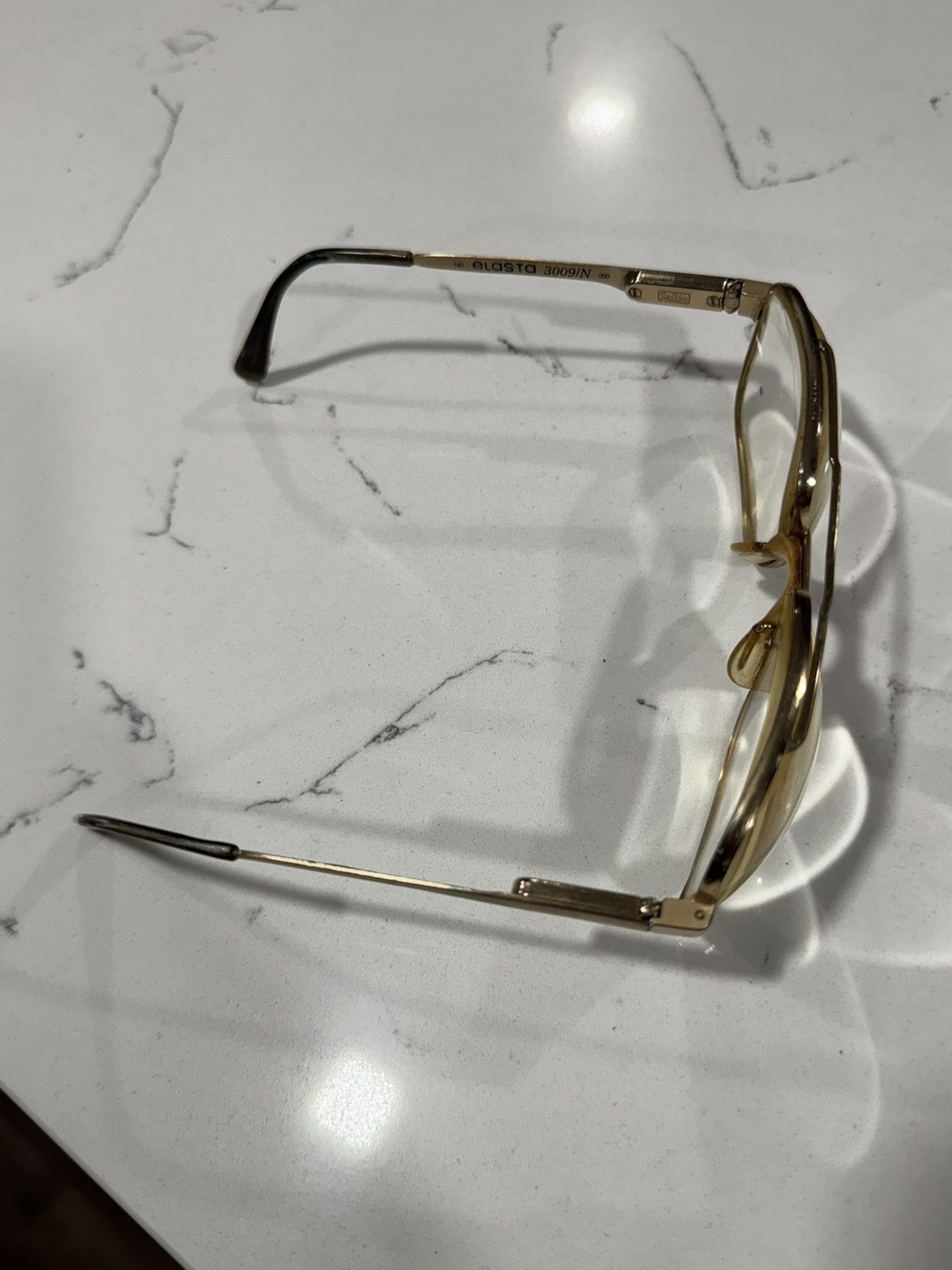 Safilo RARE Vintage AVIATORS by Safilo Elasta 3009 EYEGLASSES FRAME Size ONE SIZE - 13 Thumbnail
