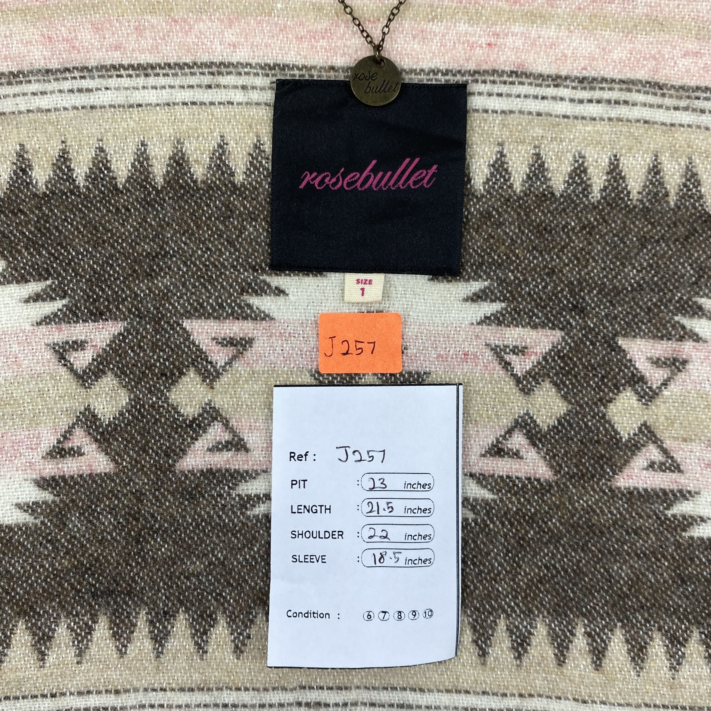 Japanese Brand Vintage Japanese Style Winter Poncho Navajo Design - J257 Size US M / EU 48-50 / 2 - 4 Thumbnail