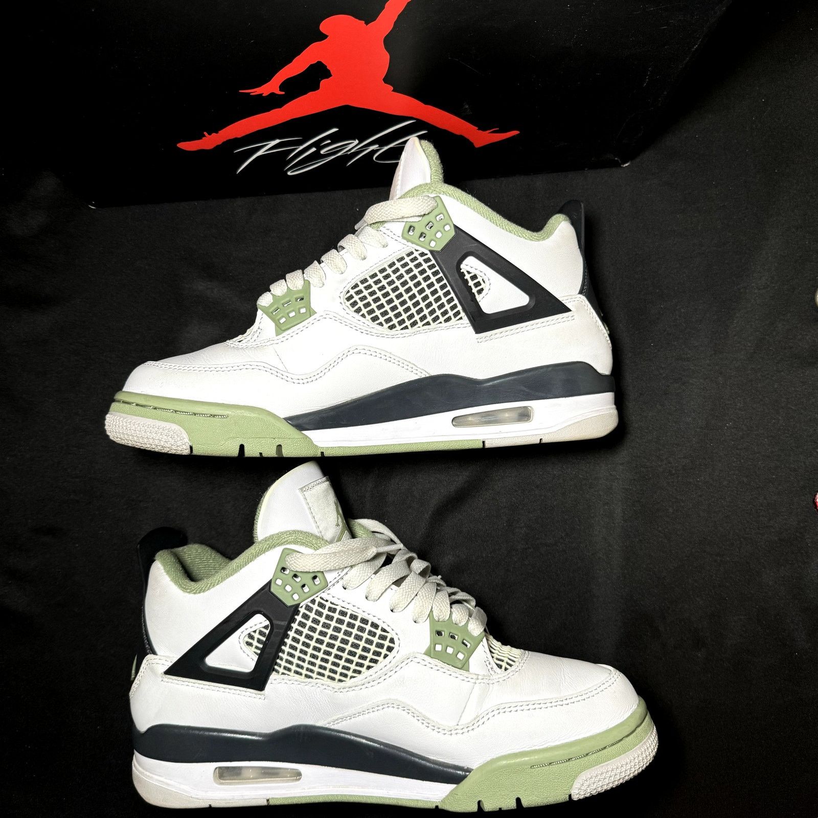 Jordan Brand × Nike Size 8.5 - Nike Air Jordan 4 Retro Seafoam Women's Shoes Size US 8.5 / IT 38.5 - 3 Thumbnail