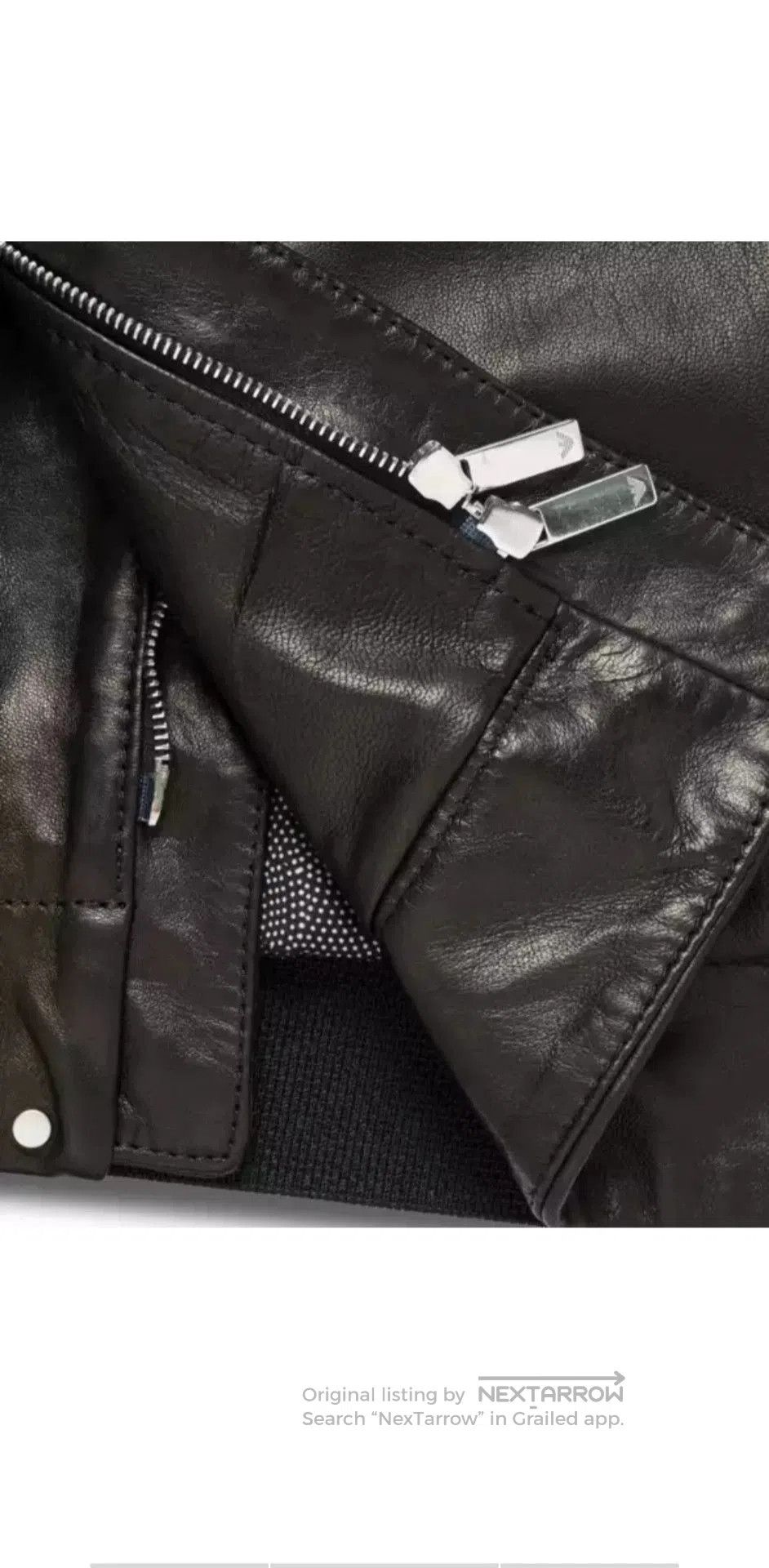 Emporio Armani Emporio Armani Men's Leather Jacket. Size US M / EU 48-50 / 2 - 4 Thumbnail