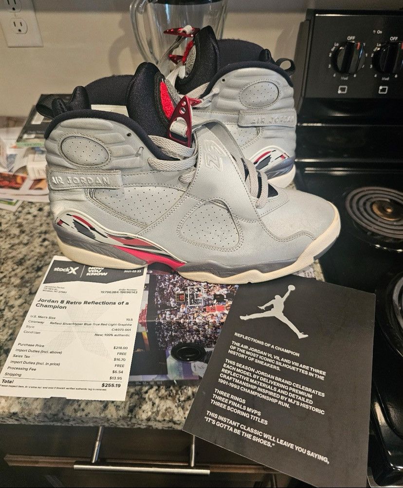 Jordan Brand Jordan 8 Reflection of Champions Size US 10.5 / EU 43-44 - 8 Thumbnail