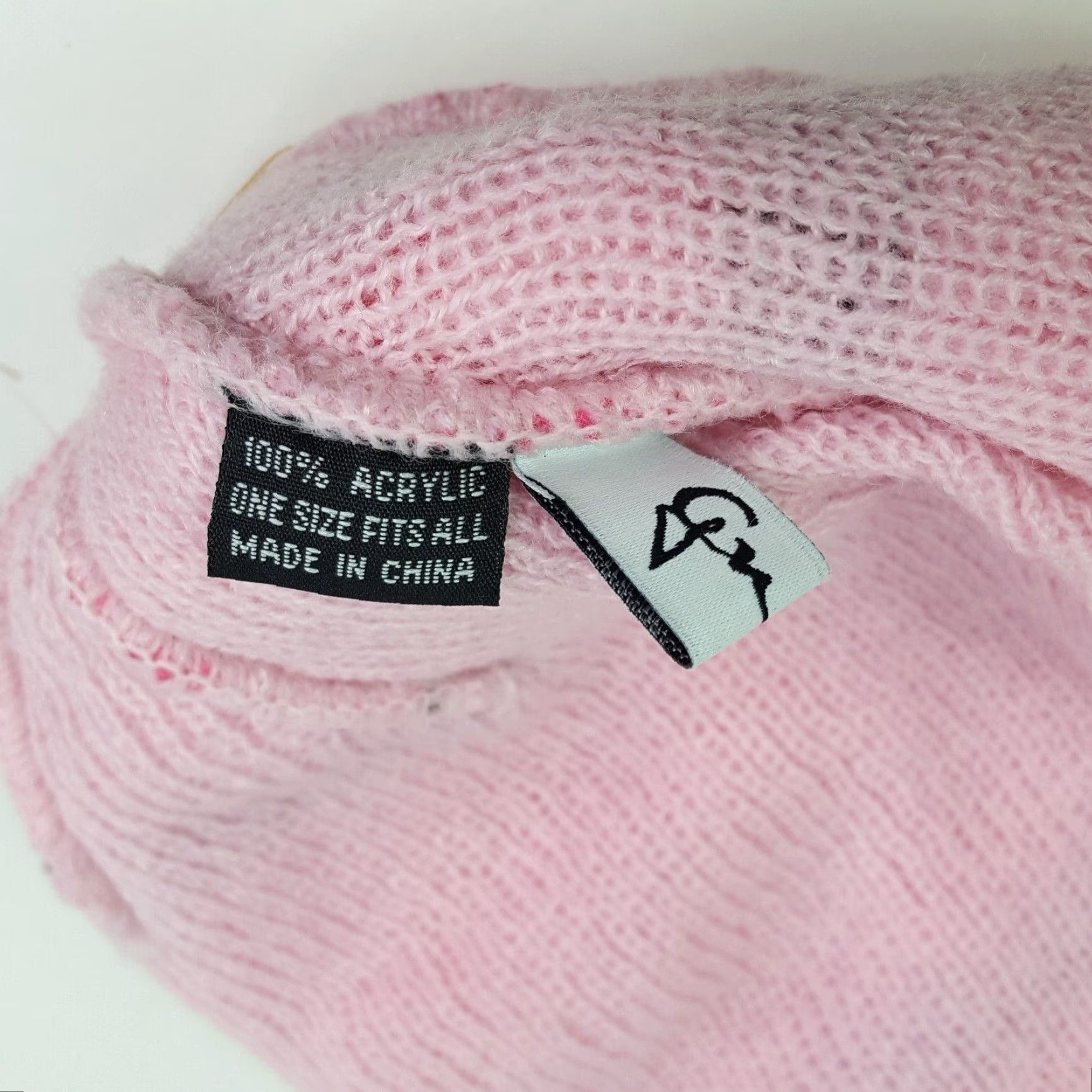 Pinko VINTAGE Greg Norman Golf Shark Beanie One Size Pink Knit Hat Cap Womens 90s Logo Embroidered Striped Fall Winter Sports Golf Toboggan Rich With Logo Size ONE SIZE - 7 Thumbnail