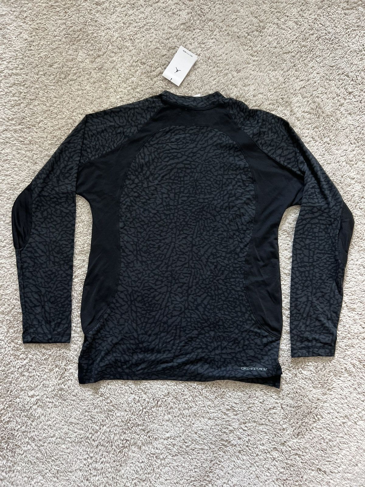 Jordan Brand Nike Air Jordan Dri-FIT ADV Long Sleeve Elephant Print Black Size US M / EU 48-50 / 2 - 8 Thumbnail