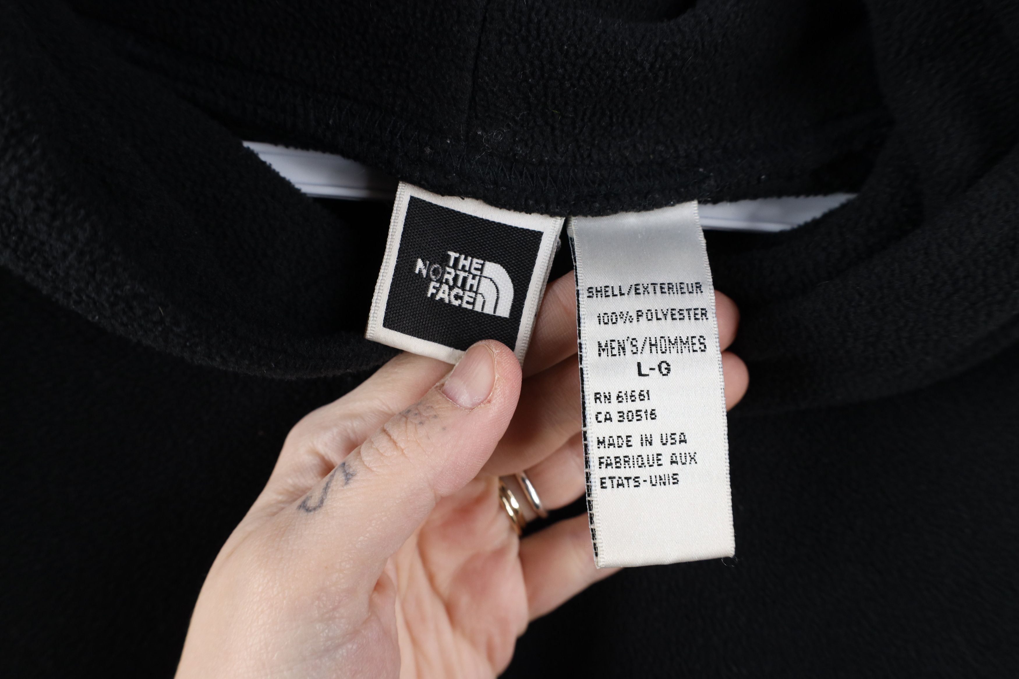The North Face × Vintage Vintage 90s The North Face Hoodie Sweatshirt Black USA Size US L / EU 52-54 / 3 - 9 Thumbnail