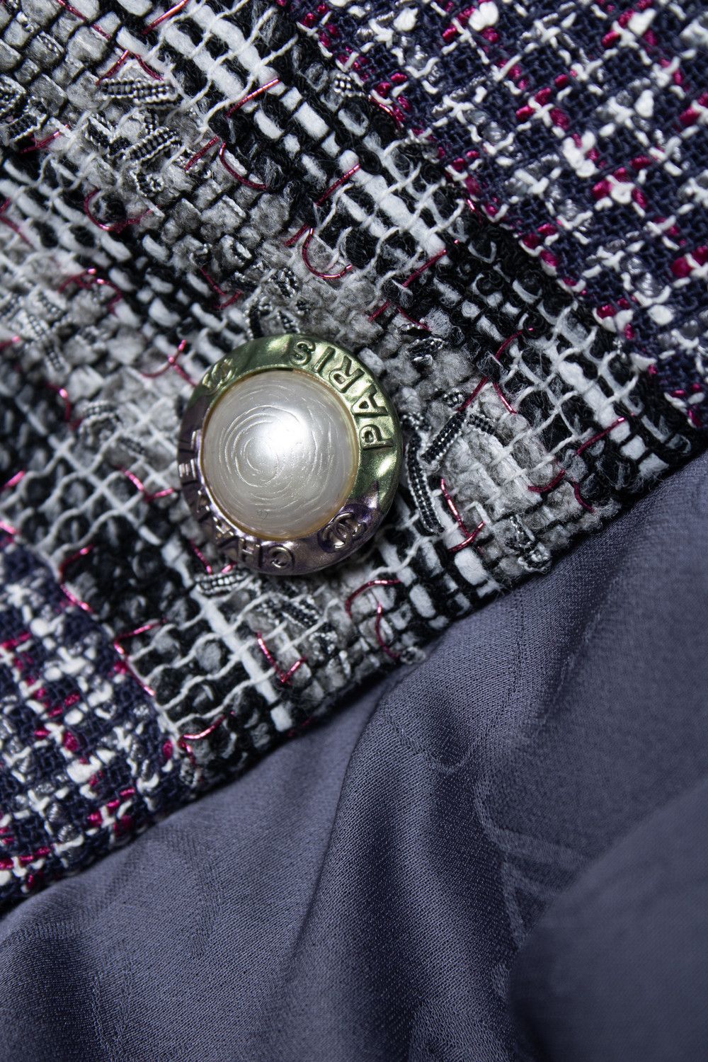 Chanel Chanel, purple tweed blazer with lurex Size L / US 10 / IT 46 - 9 Thumbnail