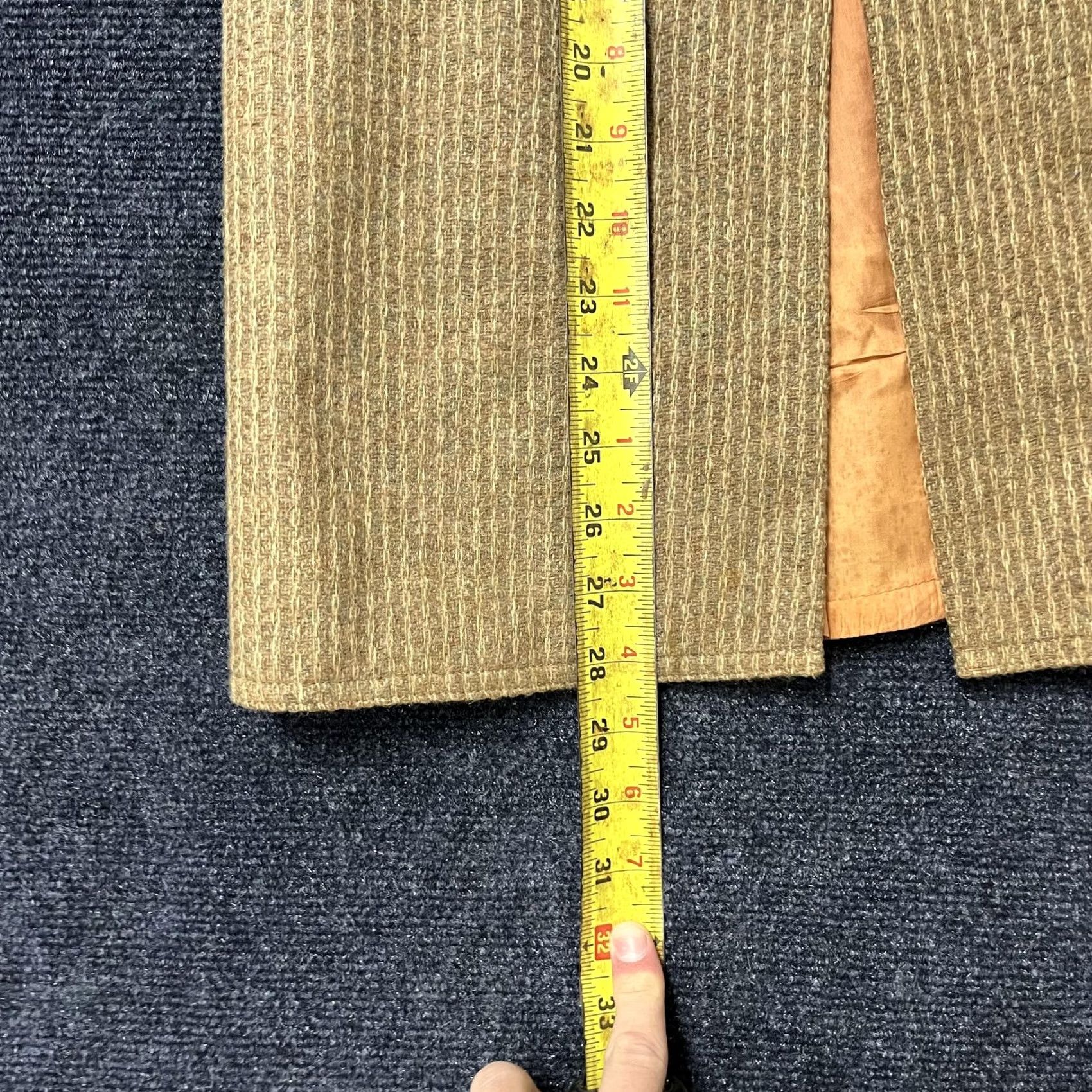 Vintage Harve Benard Skirt Womens Small Brown Wool Blend Midi Pencil Lined Office Career Size 28" / US 6 / IT 42 - 3 Thumbnail
