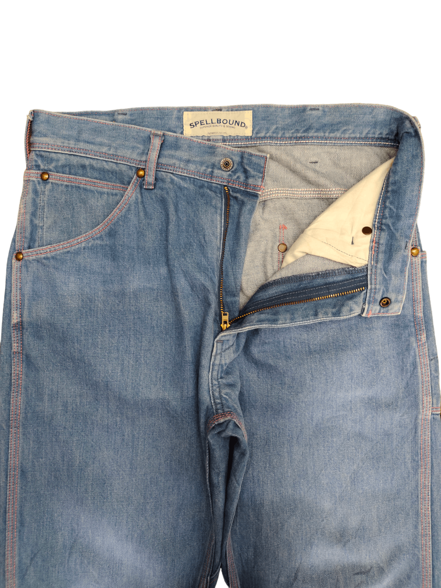 Spellbound 1990s Spellbound Jpn Workers Denim Pants 45rpm Orslow Style Size US 29 - 10 Thumbnail