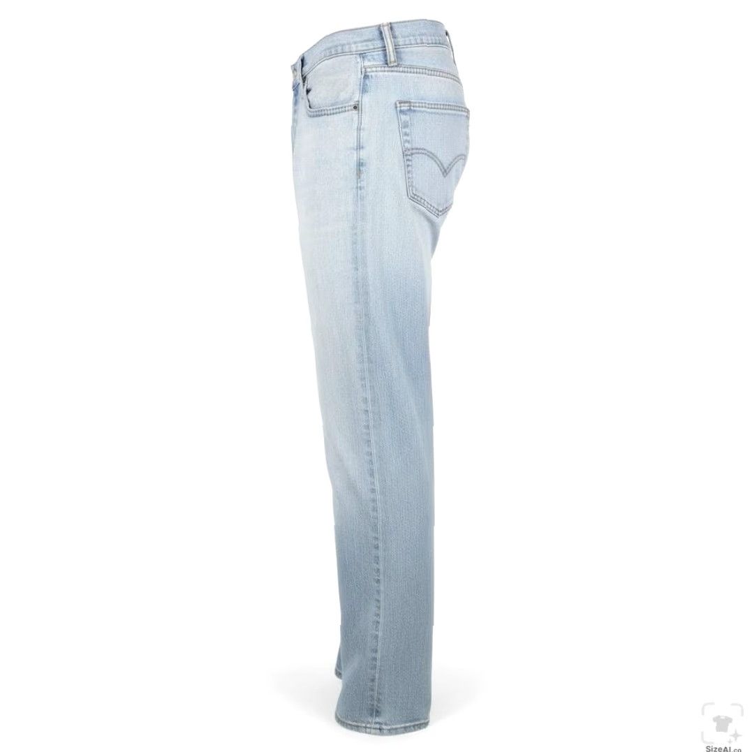Levi's Levi's Jeans Mens 34x34 Blue Light Wash Straight Stretch Denim Zip Fly S40154 5-Pocket Logo Size US 34 / EU 50 - 3 Thumbnail