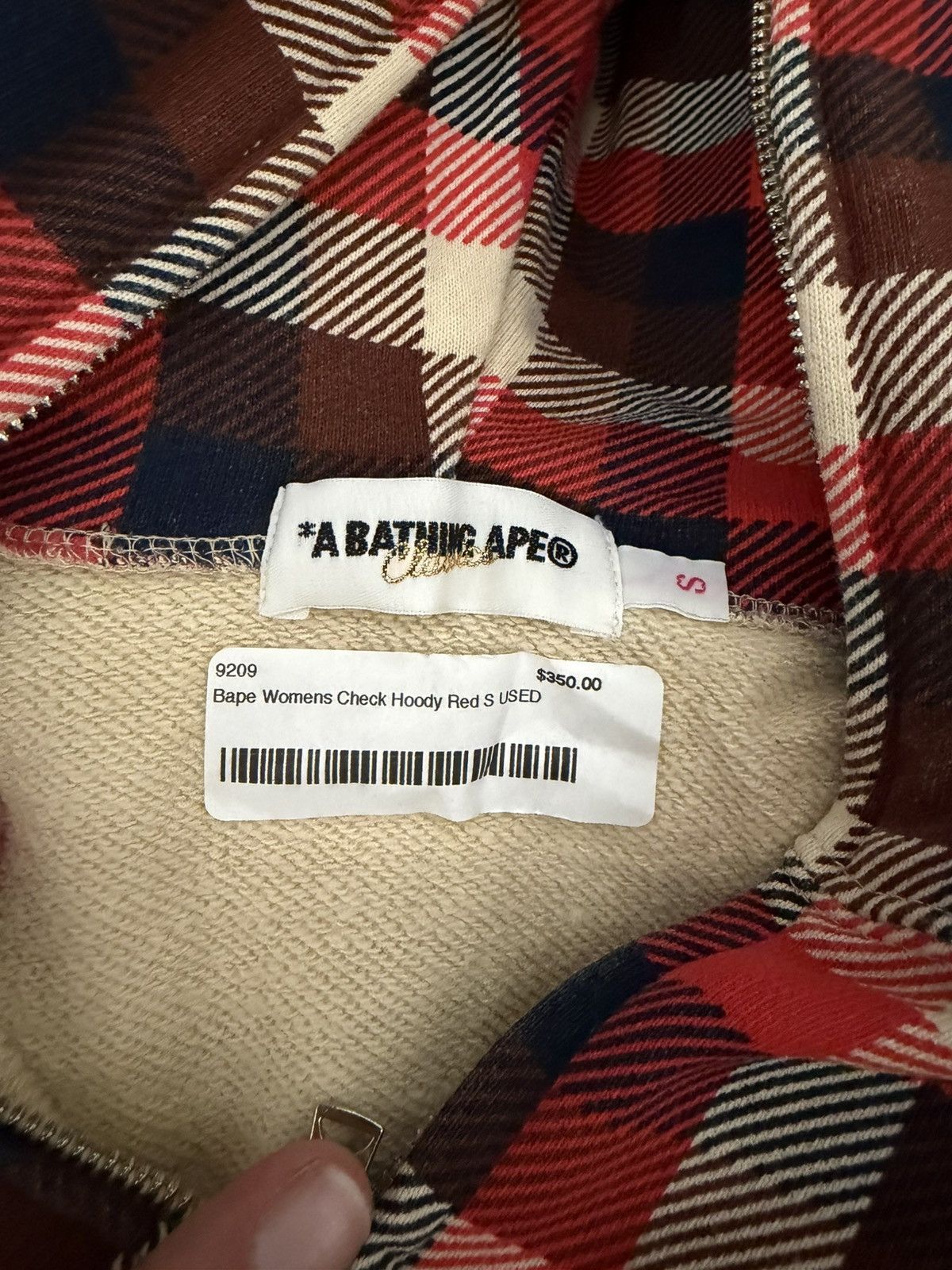 Bape Bape Checkered Fullzip Hoodie MULTI Size S / US 4 / IT 40 - 5 Thumbnail