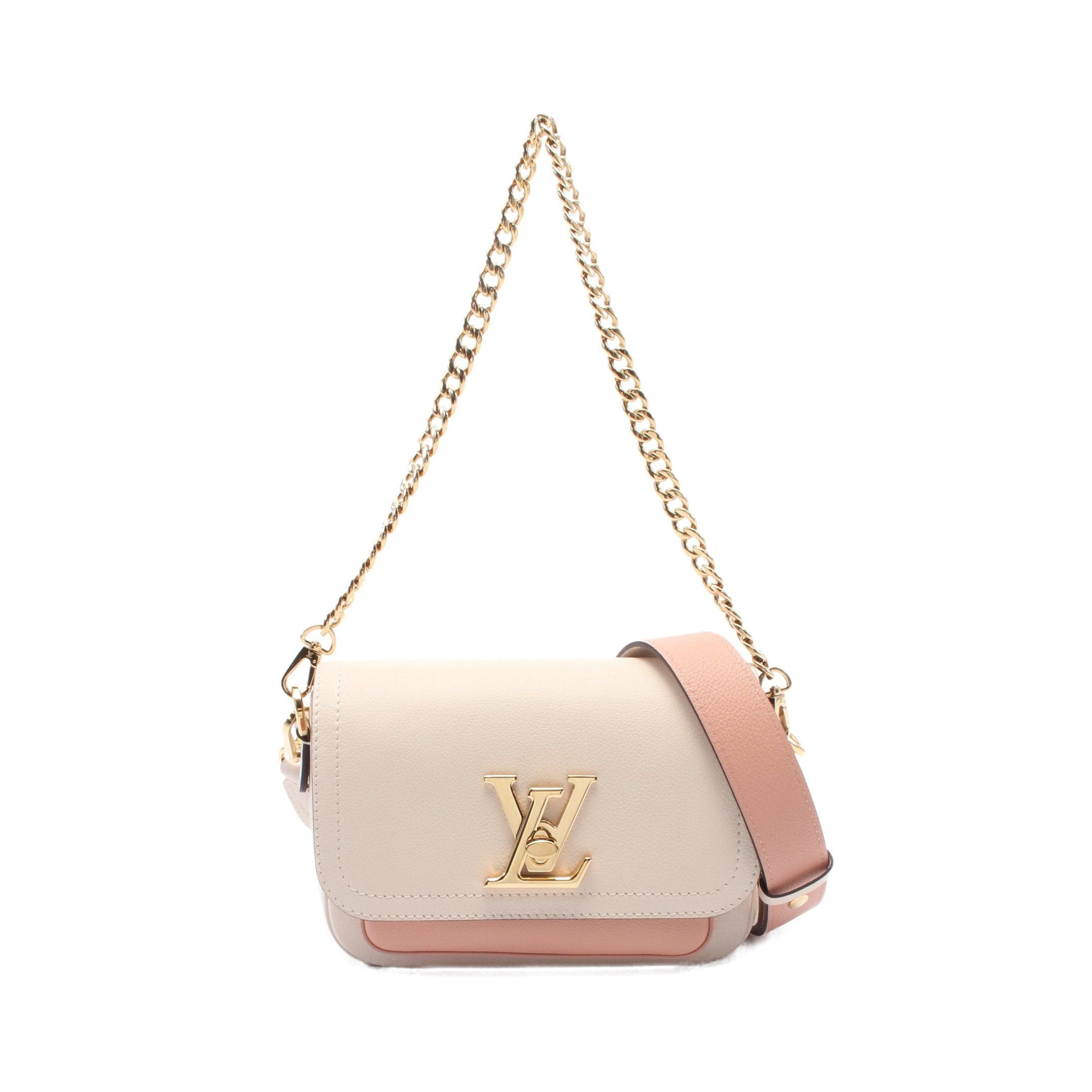 Louis Vuitton Louis Vuitton Rock Me Tender Quartz Chain Handbag Leather Ivory Pink Beige Size ONE SIZE - 1 Thumbnail