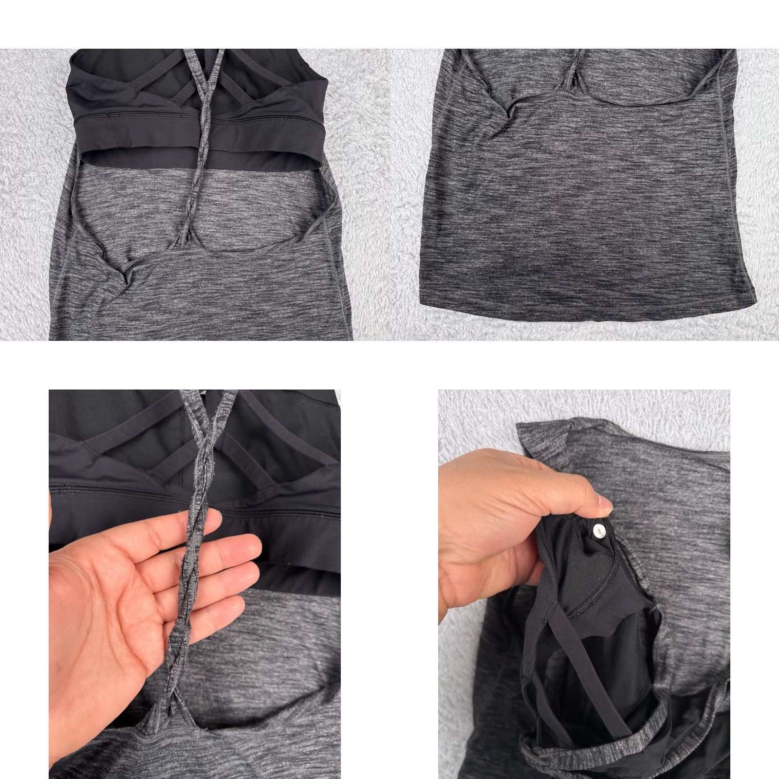 Lululemon Lululemon Shirt Women 8 Gray Tank Seriously Light Luon Twist and Toil W1NFKS Size M / US 6-8 / IT 42-44 - 9 Thumbnail