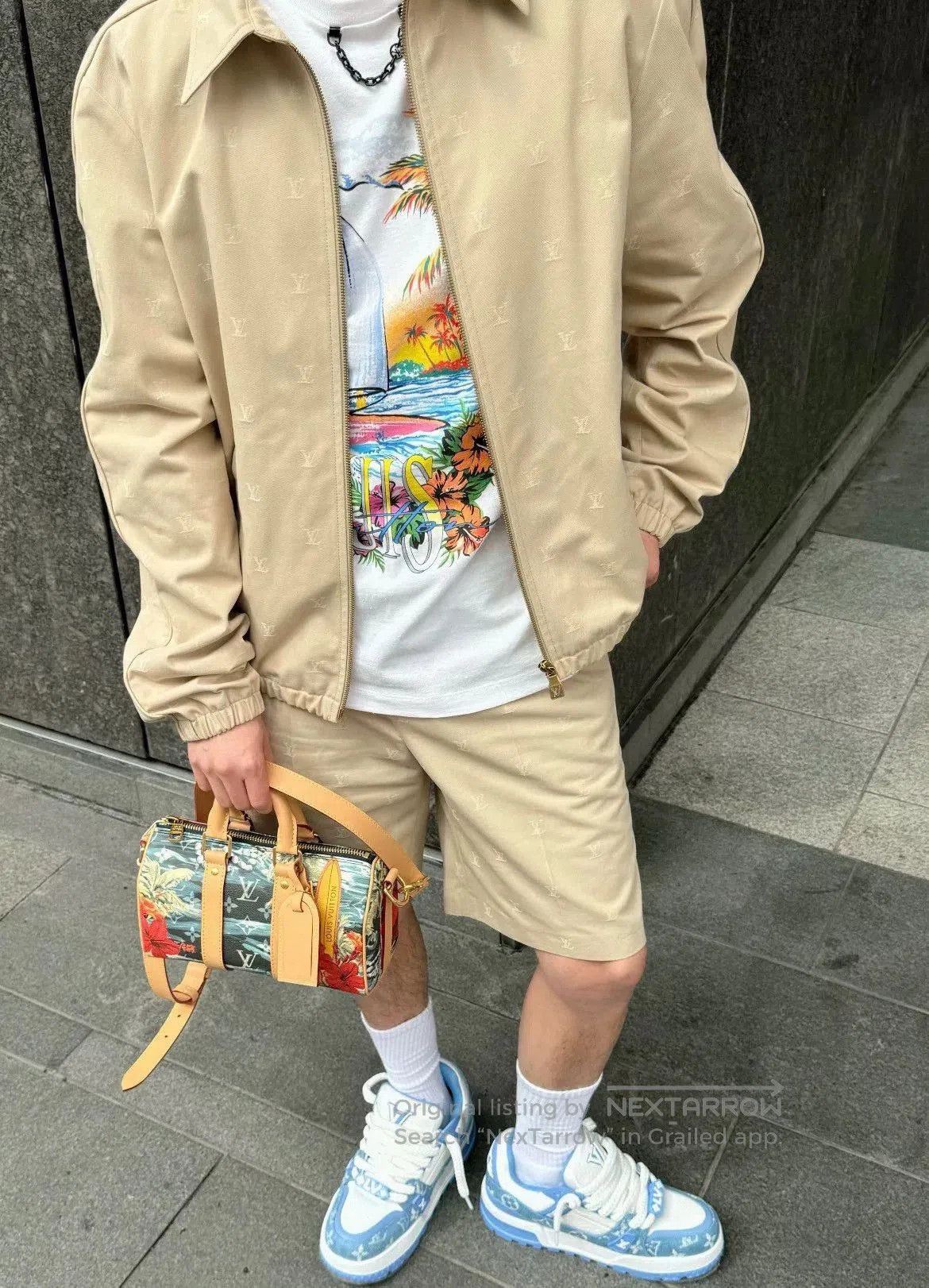 Louis Vuitton LV Logo Khaki Jacket. Size US M / EU 48-50 / 2 - 7 Thumbnail
