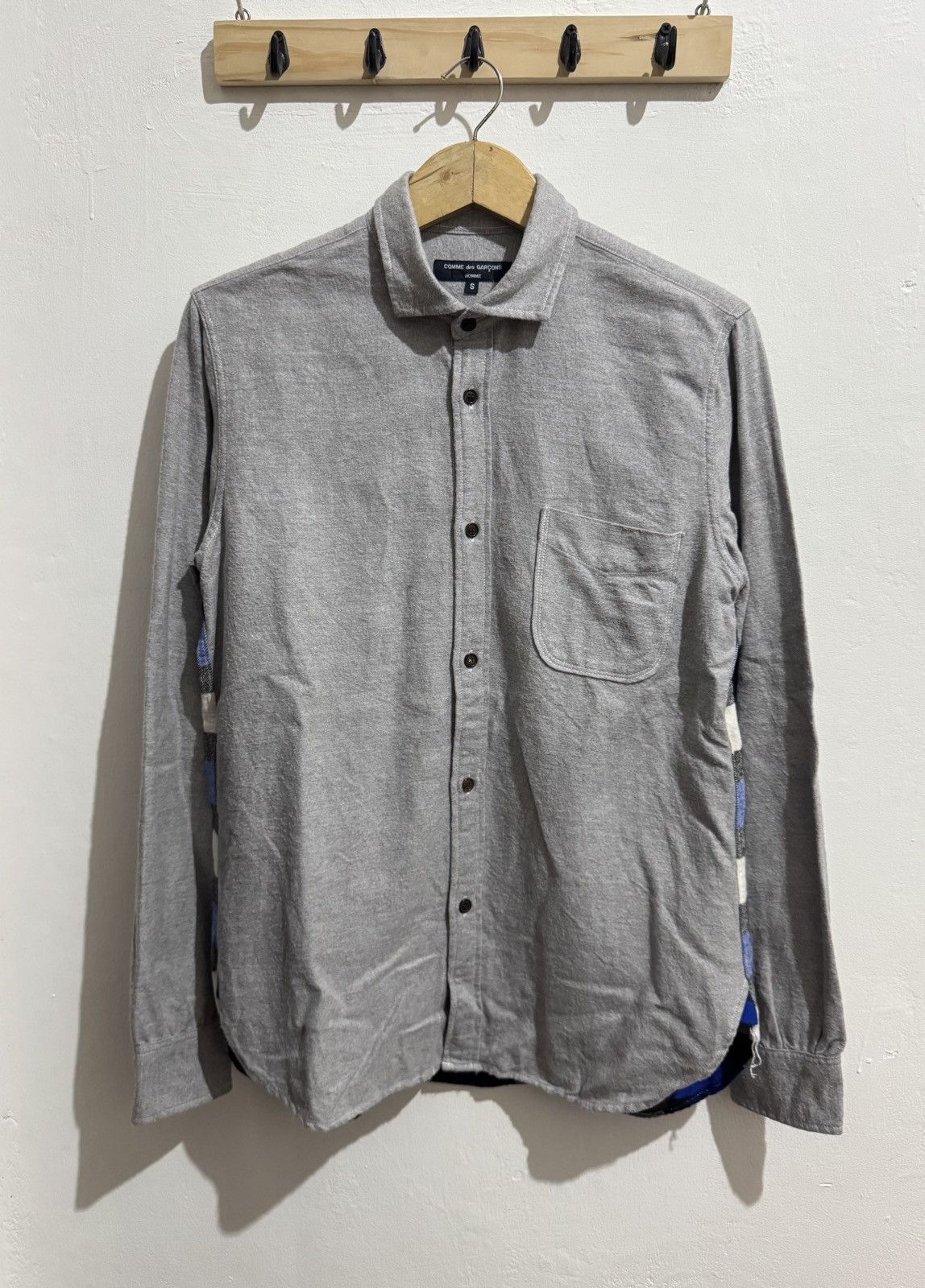 Comme des Garcons CdGH AD2013 "HL-B309" Hybrid Plaid Flannel Button Up Shirt Size US S / EU 44-46 / 1 - 1 Thumbnail