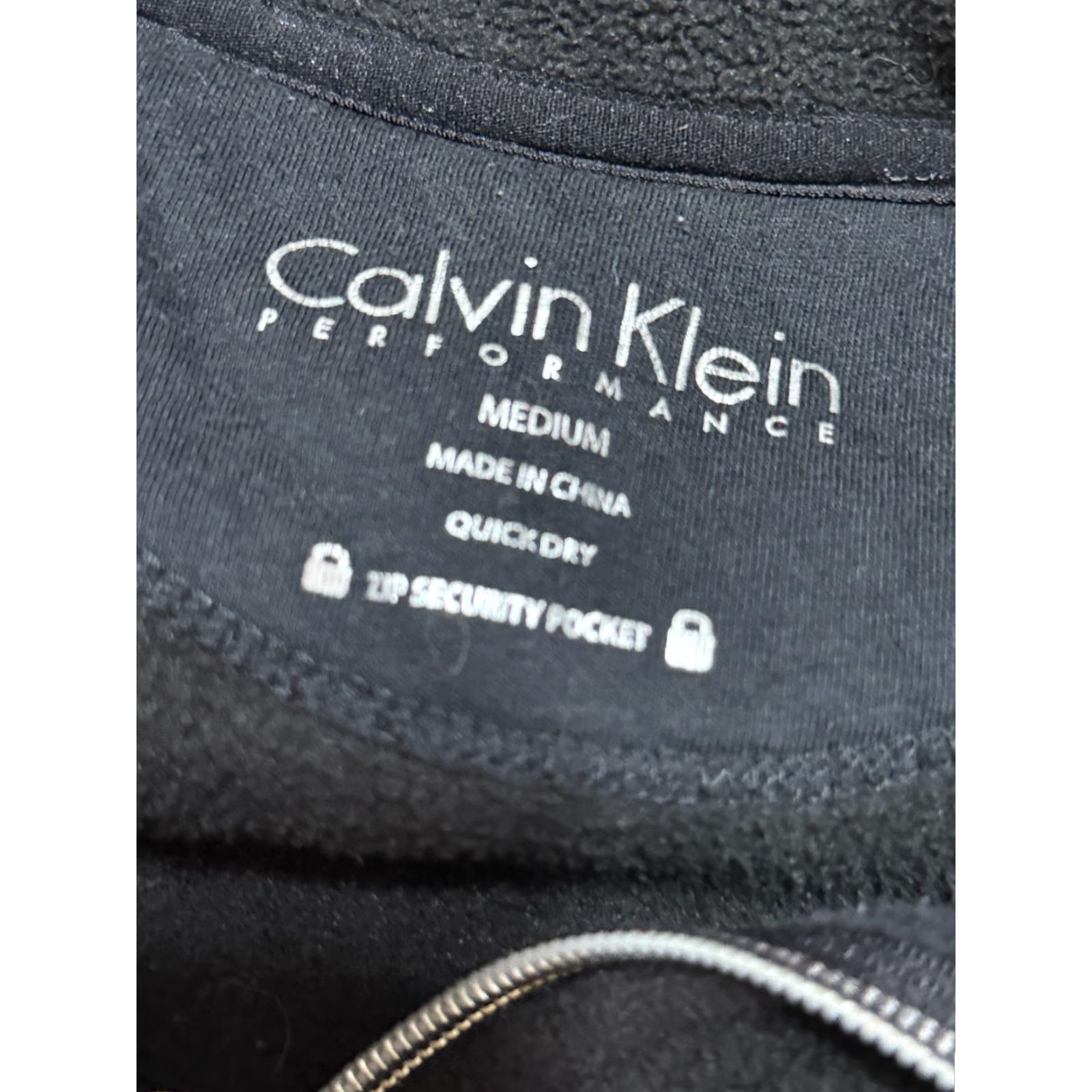 Calvin Klein Calvin Klein Performance Sweatshirt Womens Size M Black Full Zip Fleece Logo Modern Casual Activewear Size M / US 6-8 / IT 42-44 - 5 Thumbnail