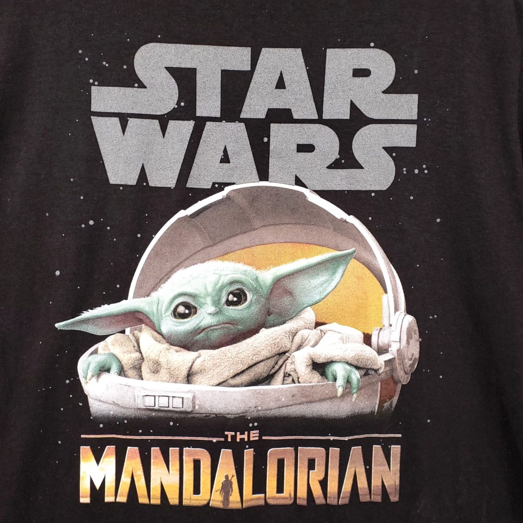 Disney Disney Star Wars The Mandalorian T-Shirt Mens Medium M Black Crew Neck Short Size US M / EU 48-50 / 2 - 2 Thumbnail