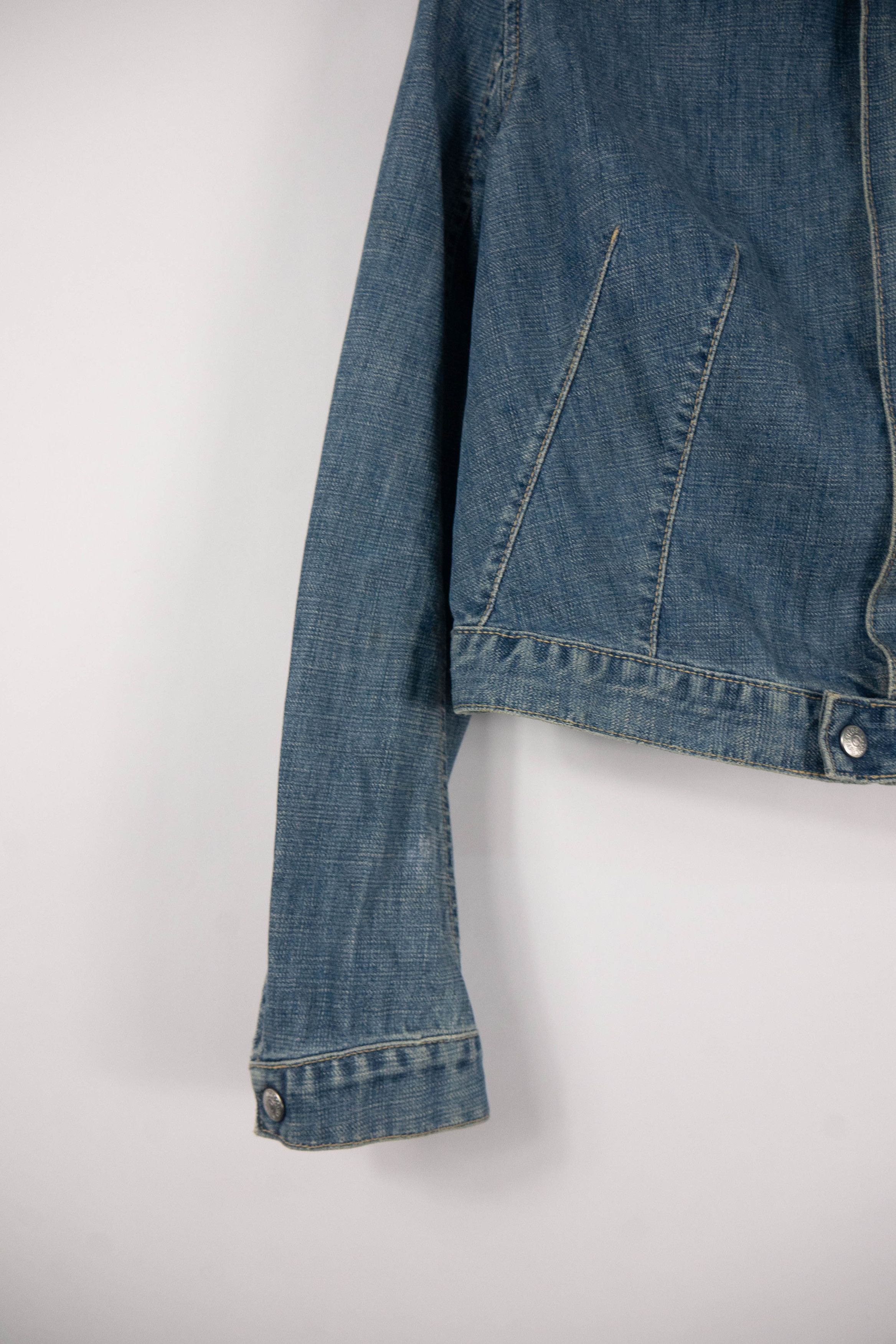 Levi's × Vintage Vintage Levis Avangarde Light Jeans Jacket Size M / US 6-8 / IT 42-44 - 6 Thumbnail
