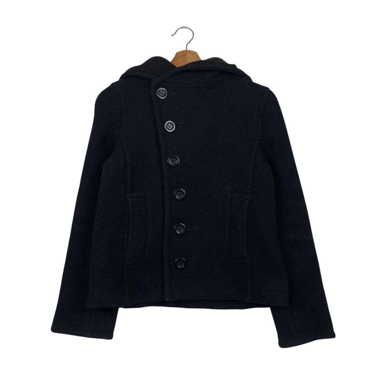 Issey Miyake 🔥VINTAGE WOOL JACKET BIKER SUNAOKUWAHARA BLANKET FUR HOODIE Size US S / EU 44-46 / 1 - 3 Thumbnail