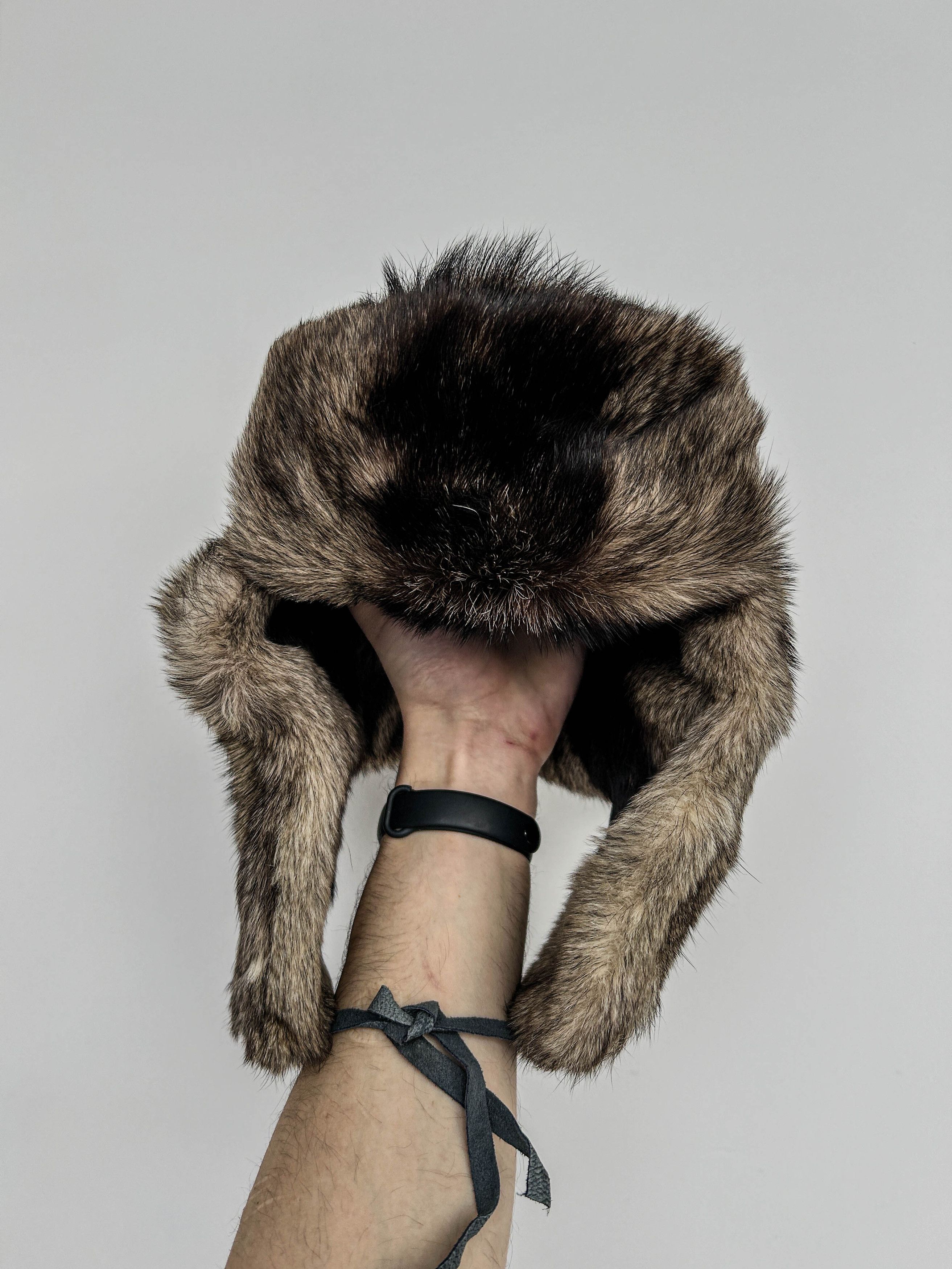 Japanese Brand Vintage 90s Ushanka Beanie Mohair Streetwear Hype American Size ONE SIZE - 4 Thumbnail