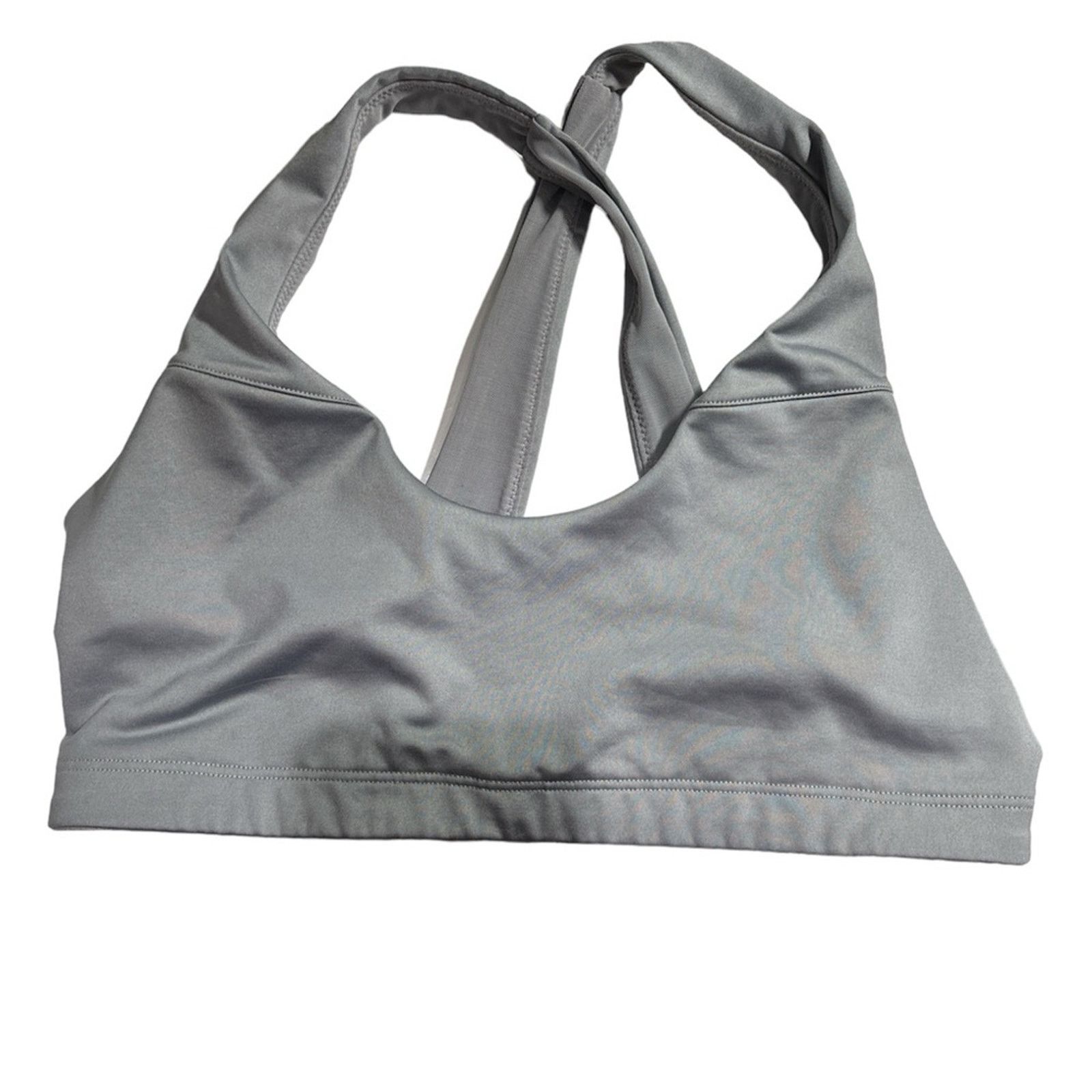 Victoria's Secret VICTORIA SPORTS Women's Gray Cross Straps Sports Bra Sz M Size ONE SIZE - 2 Thumbnail
