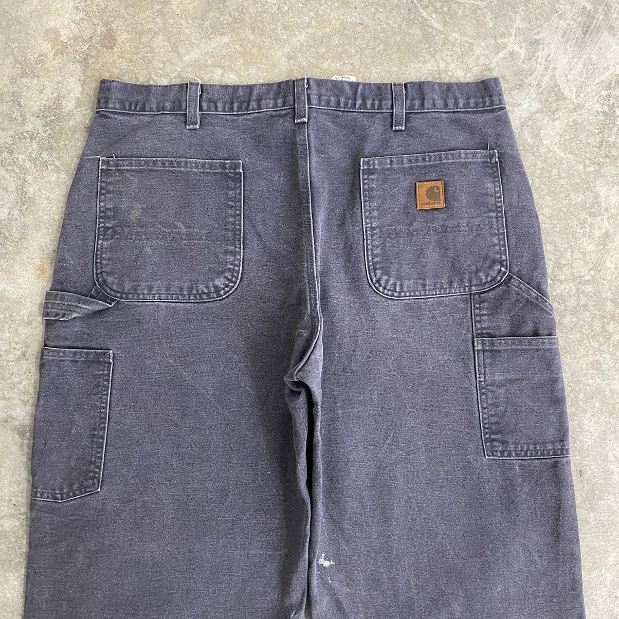 Carhartt VTG Carhartt Faded Petrol Blue Spaltter Carpenter Work Pants Size US 38 / EU 54 - 17 Thumbnail