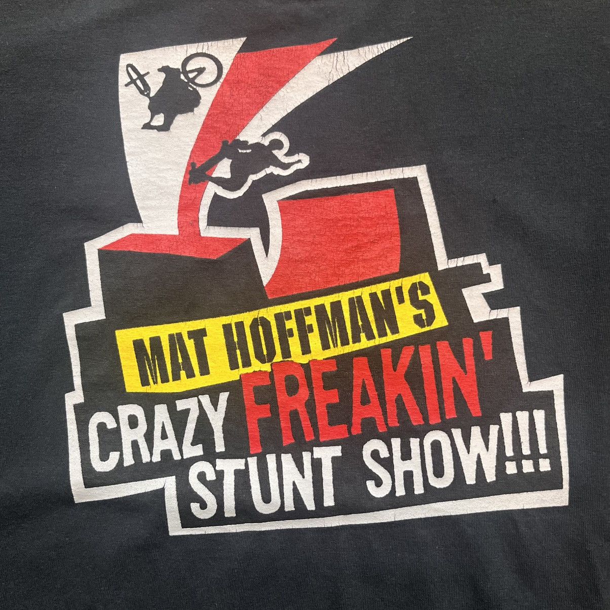Vintage Vintage Mat Hoffman Crazy Bmx Tour Jackass CKY XL Shirt rare Size US XL / EU 56 / 4 - 2 Thumbnail