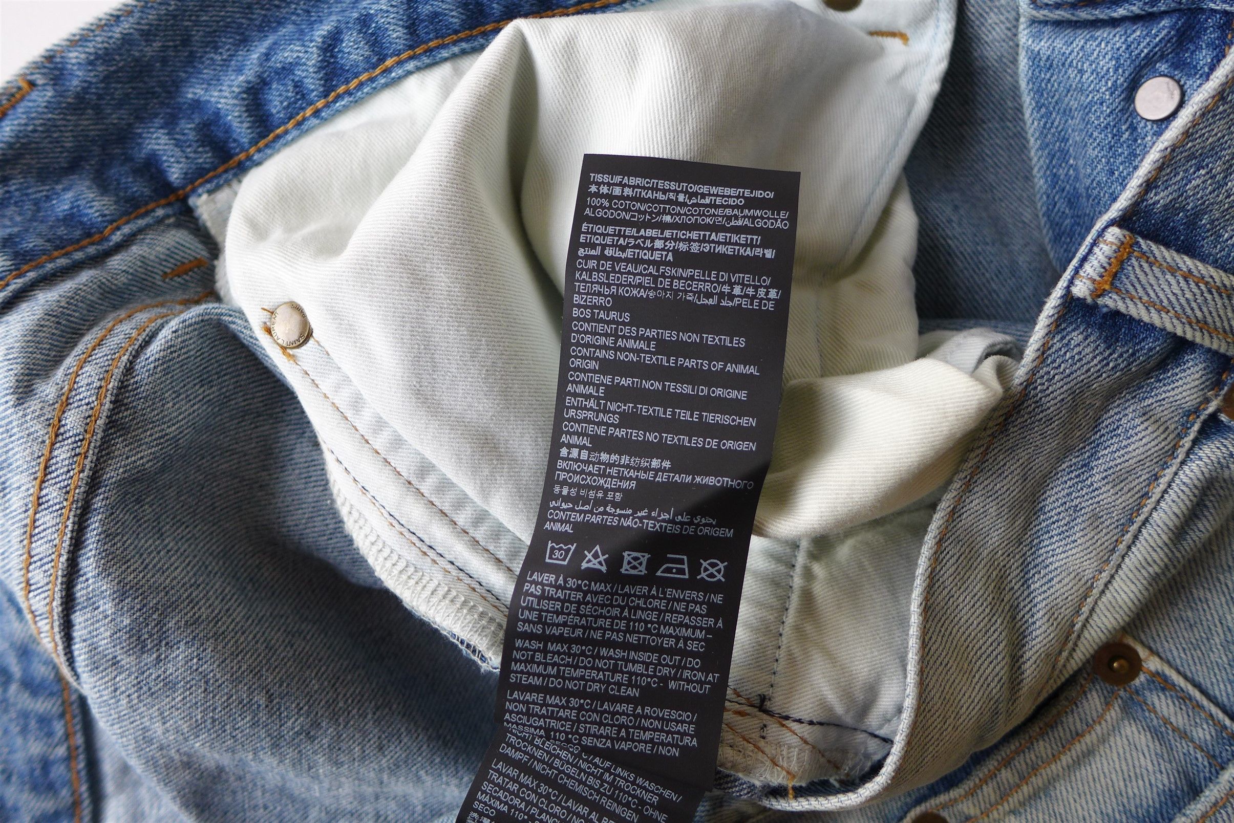 Saint Laurent Paris Saint Laurent Etienne Jeans - Washed Blue Denim Size US 36 / EU 52 - 18 Thumbnail
