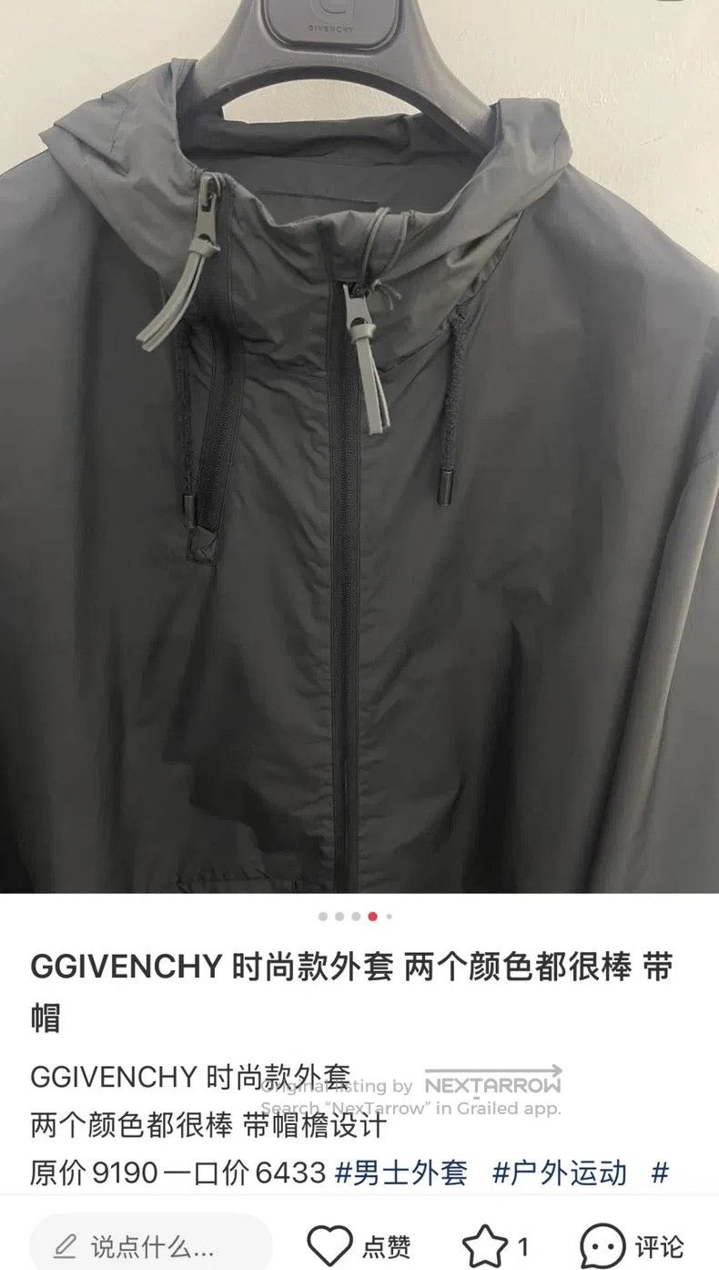Givenchy Givenchy Men's Windbreaker Jacket (Size L) Size US L / EU 52-54 / 3 - 8 Thumbnail