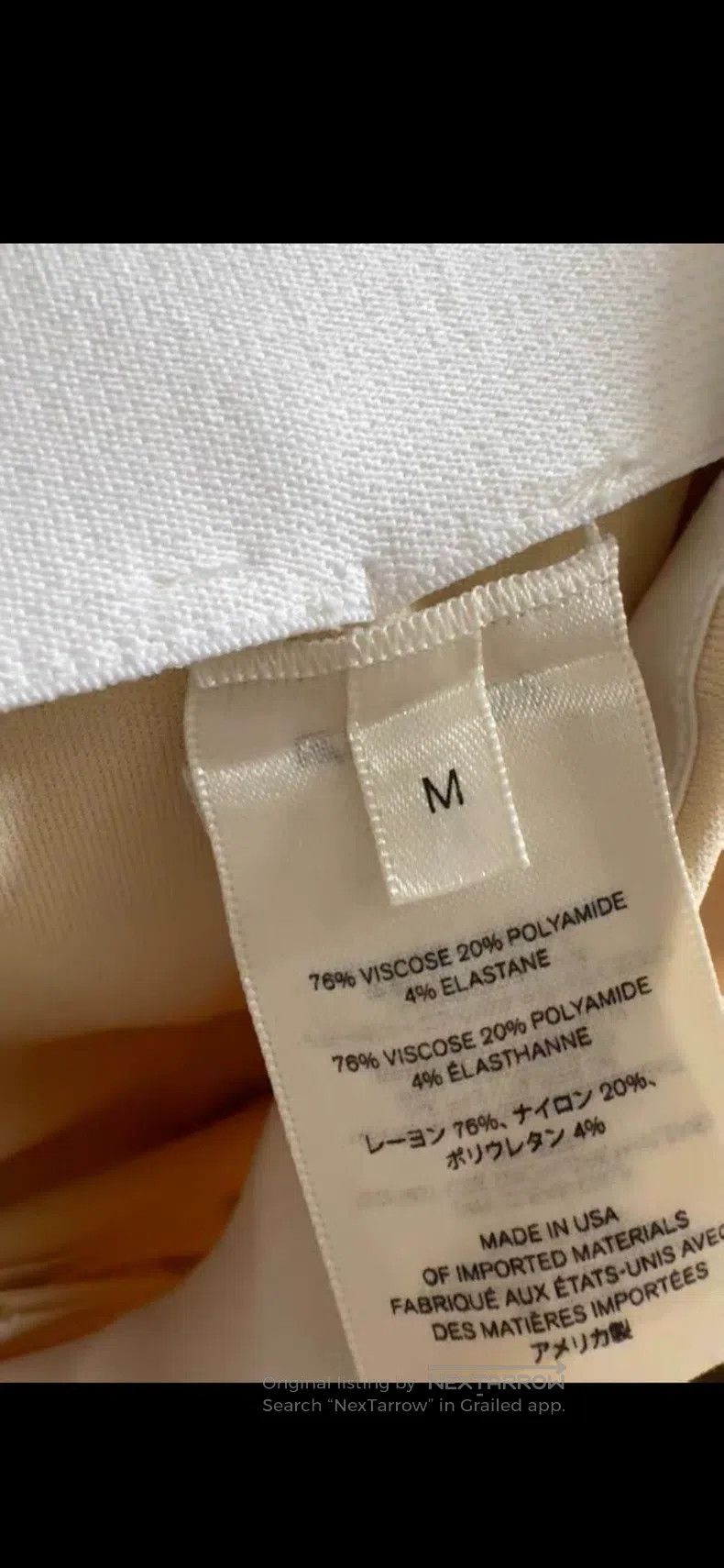 The row size m Cream beige wide-leg pants
