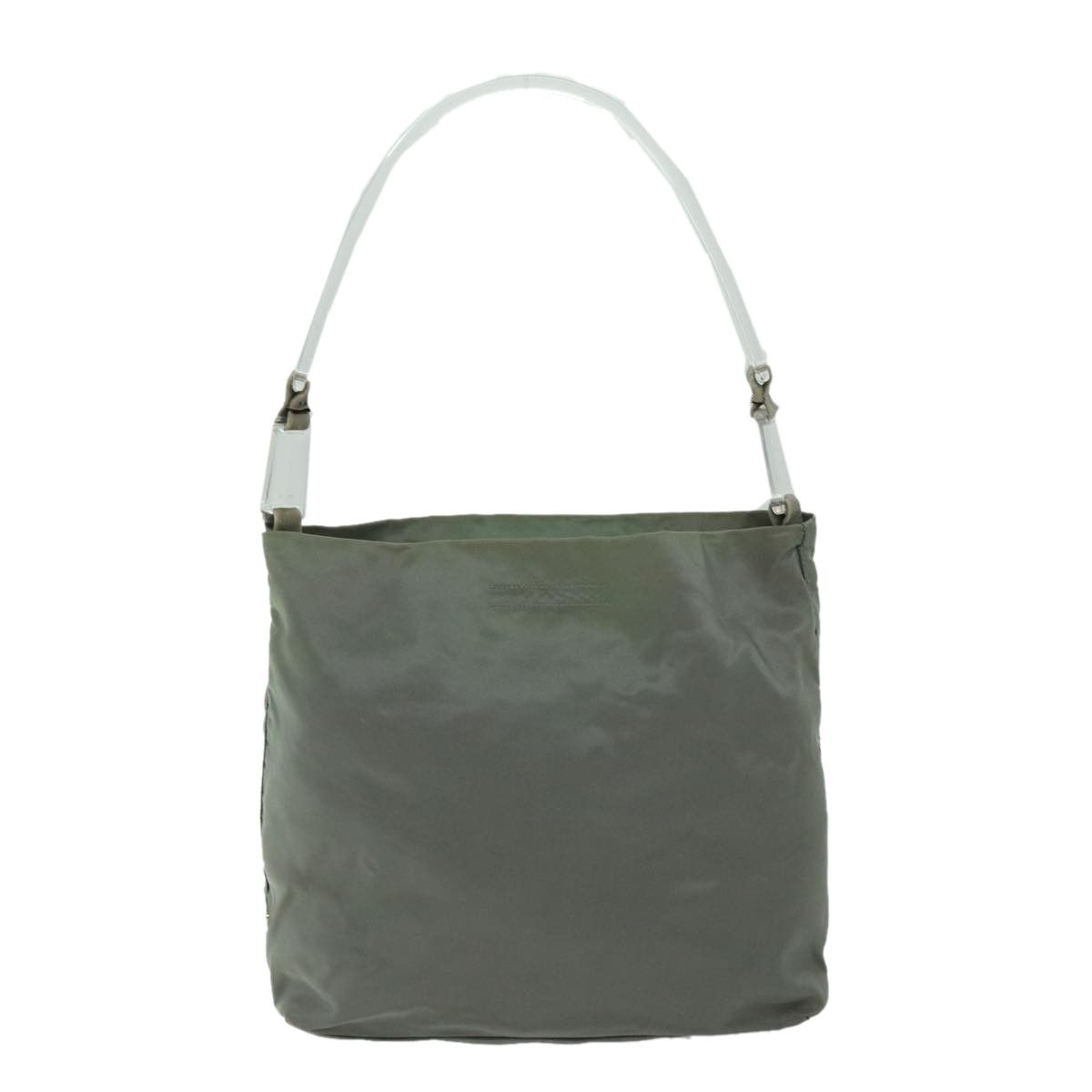 Prada Tessuto Khaki Canvas Shoulder Bag (Pre-Owned) Size ONE SIZE - 1 Thumbnail