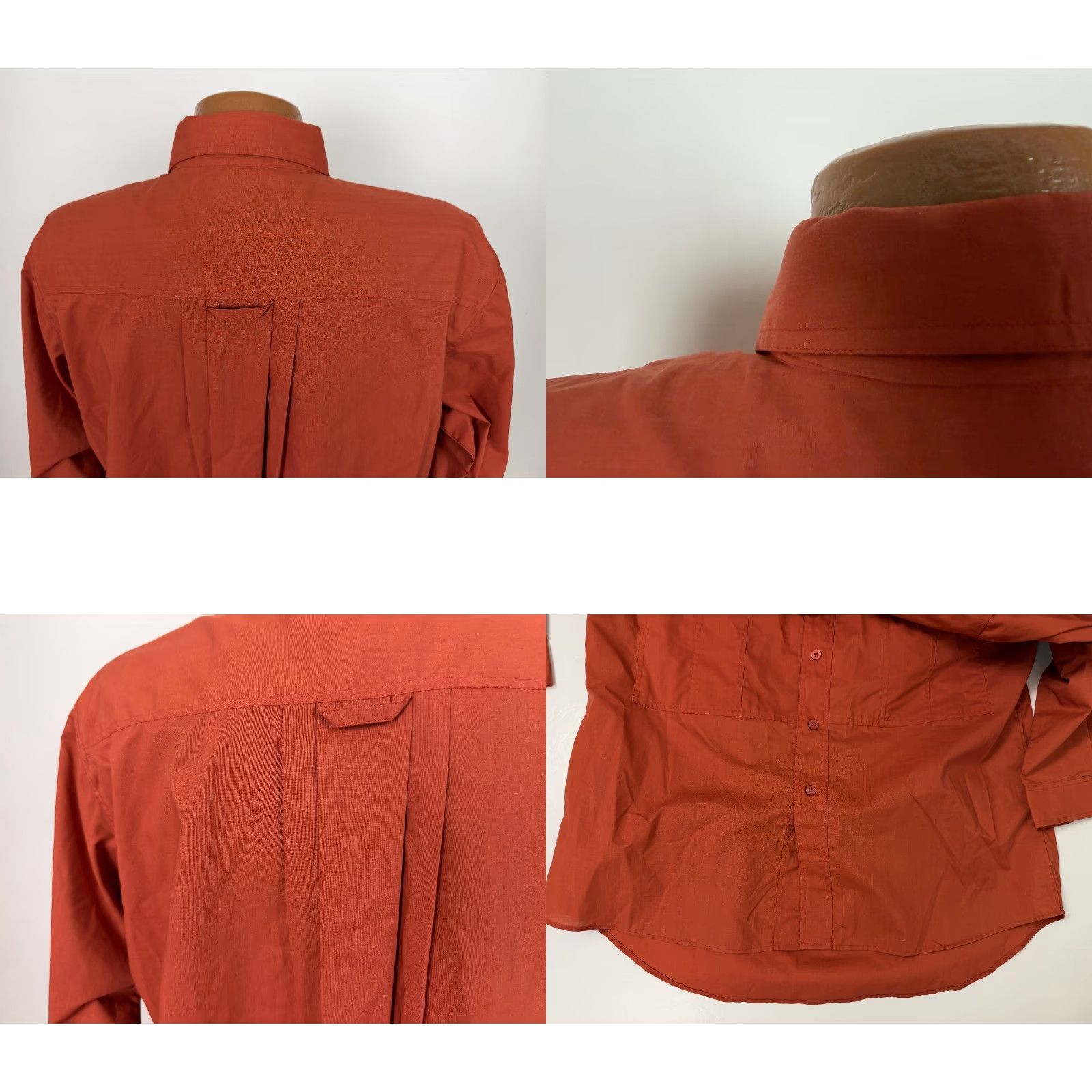 Vintage VINTAGE Expressions Button-Up Shirt Men L Orange 80s 90s Slim Long Sleeve Collared New Size US L / EU 52-54 / 3 - 8 Thumbnail