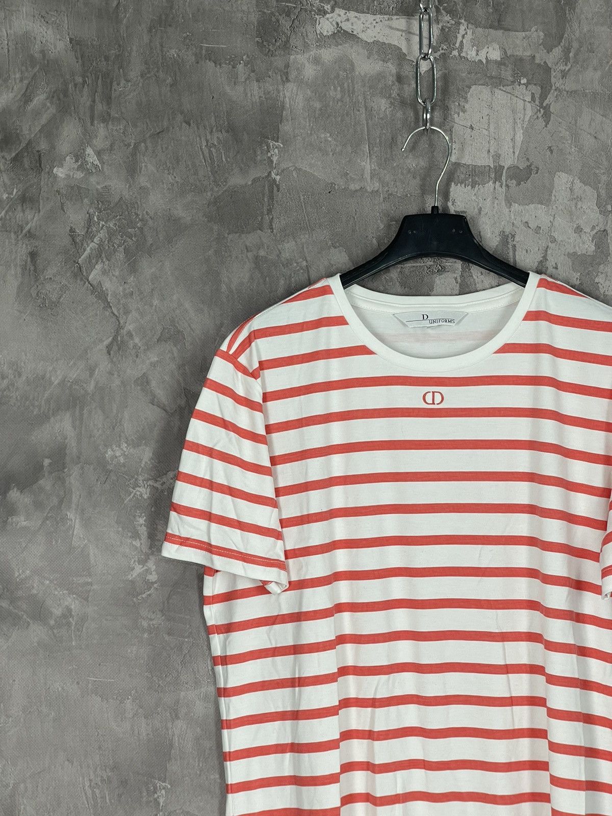 Vintage Dior Uniform Archive Luxury Striped T shirt Size US M / EU 48-50 / 2 - 3 Thumbnail