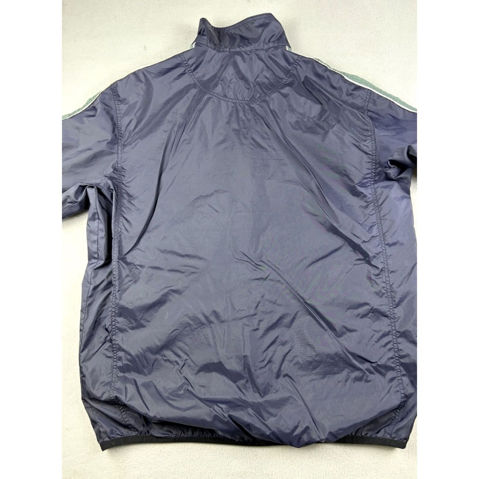 Nike VINTAGE Nike Windbreaker Men XL Blue Full Zip Nylon 90s Swoosh Jacket Size US XL / EU 56 / 4 - 4 Thumbnail