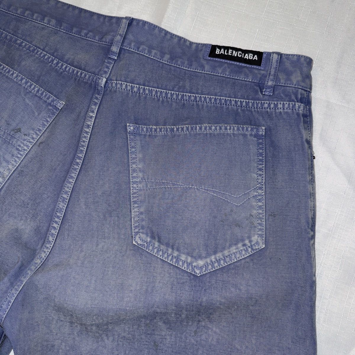 Balenciaga Balenciaga Violet Mauve Japanese Denim Size XL Size US 36 / EU 52 - 7 Thumbnail