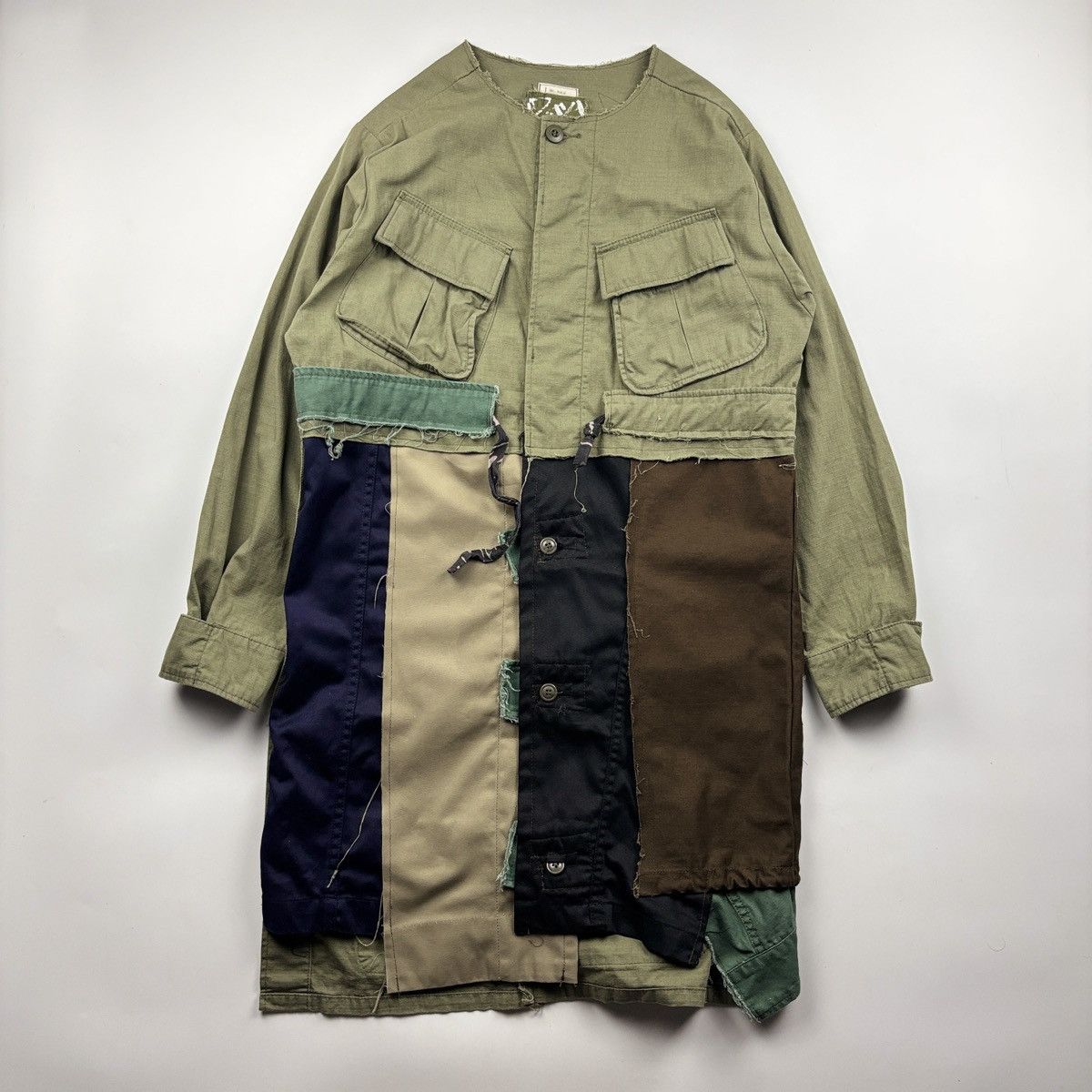 Japanese Brand YMCL KY MFG. Reworked Tropical Combat Coat Size US S / EU 44-46 / 1 - 1 Thumbnail