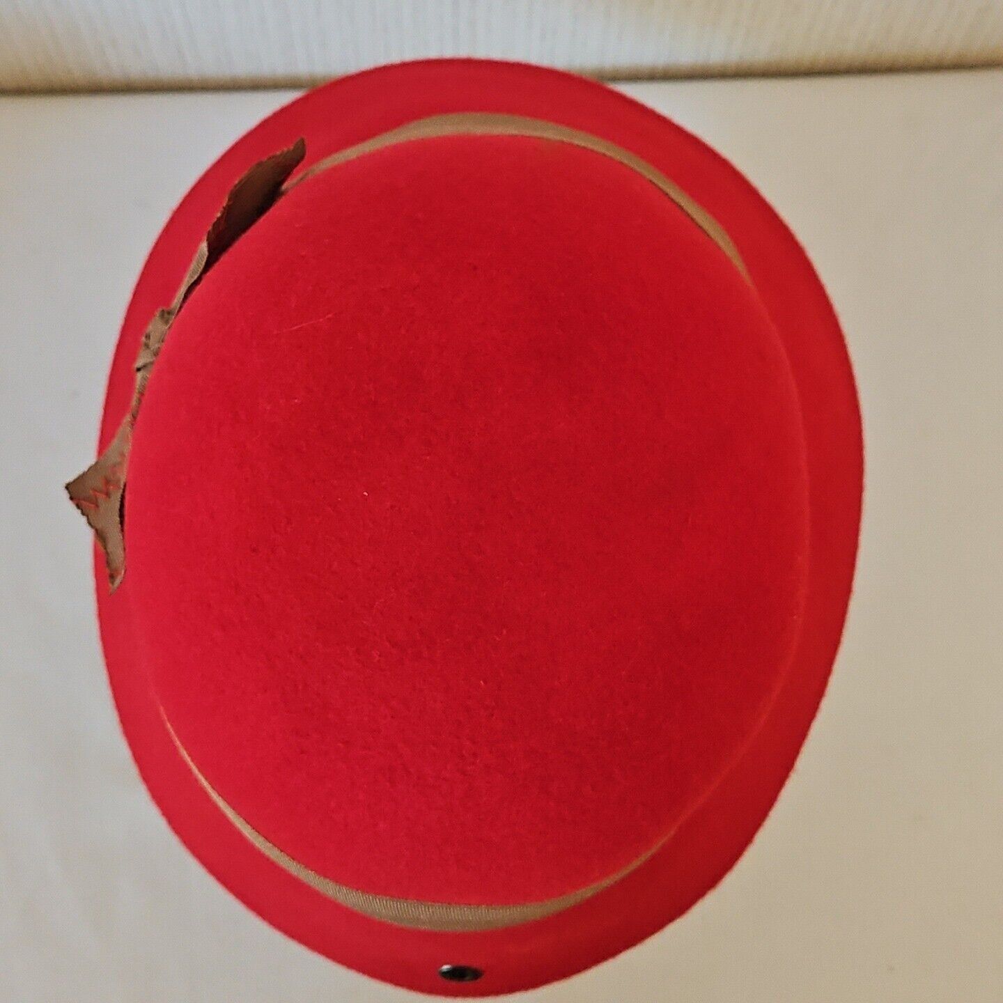 Designer Peter Grimm Wool Cloche Hat Red Womens One Size Grosgrain Bo Size ONE SIZE - 5 Thumbnail