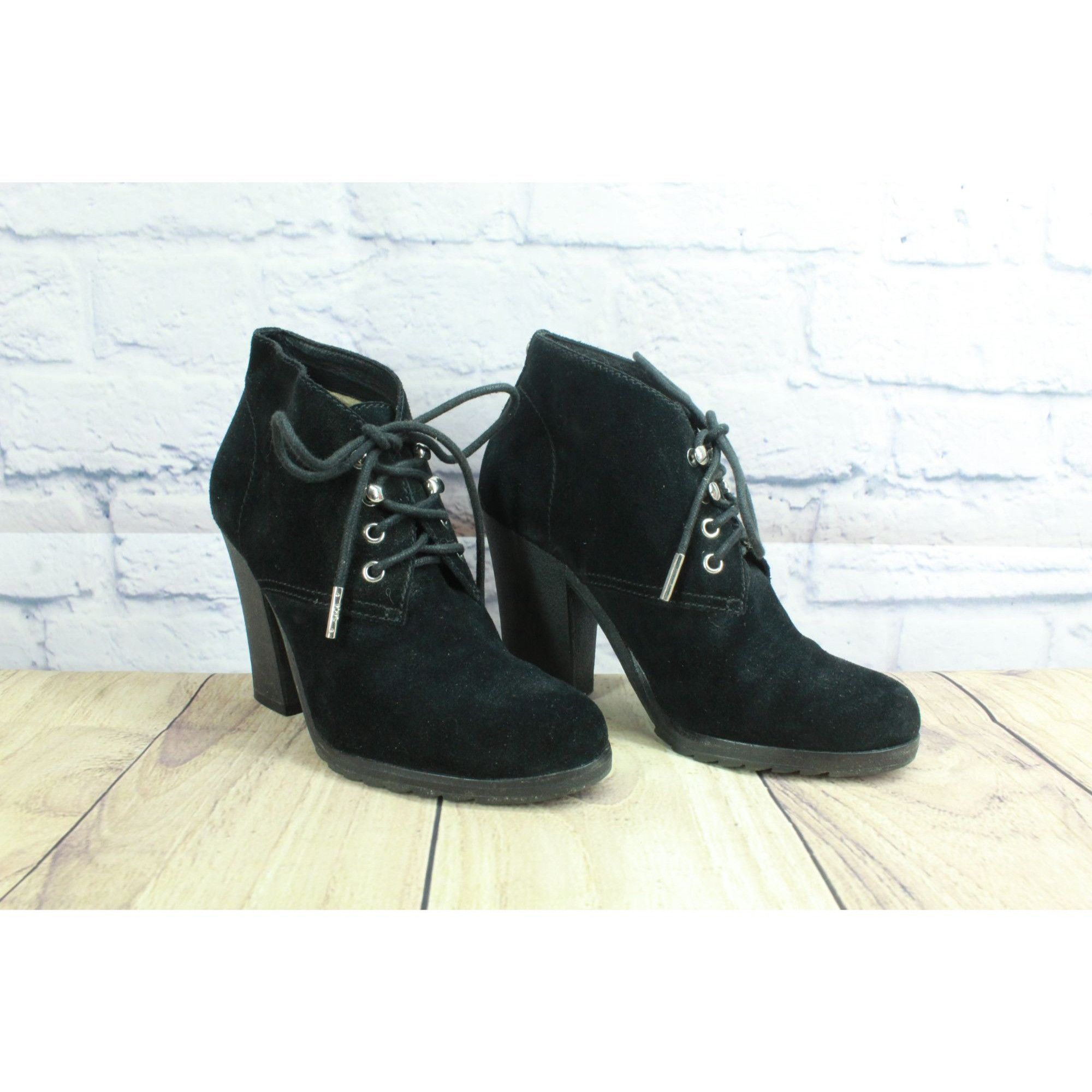 Michael Kors Michael Kors Black Suede Lace-Up Heels Size 6 Size US 6 / IT 36 - 3 Thumbnail