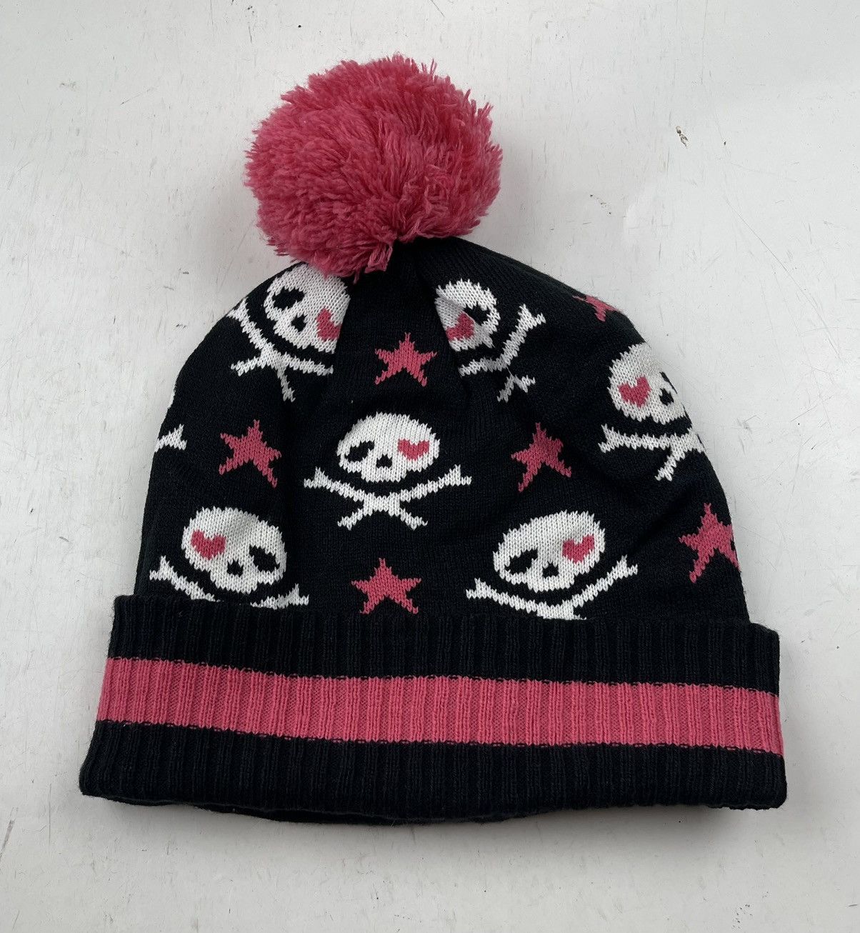 Japanese Brand multiple skulls beanie hat tc44 Size ONE SIZE - 2 Thumbnail