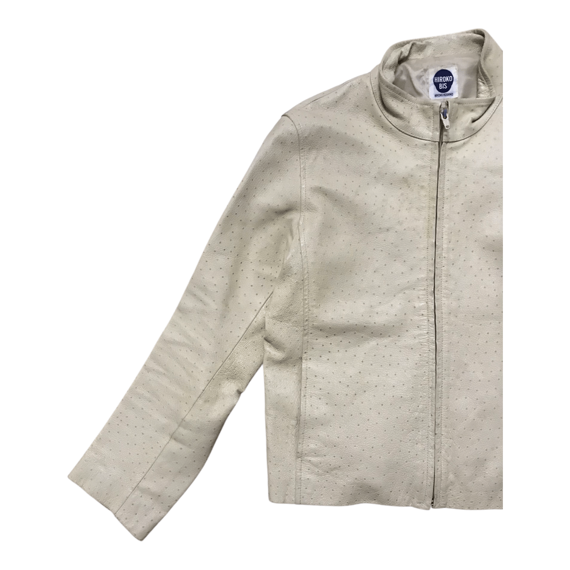 Hiroko Koshino Homme × Japanese Brand Hiroko Koshino Ostrich Leather Jacket Size US S / EU 44-46 / 1 - 2 Thumbnail