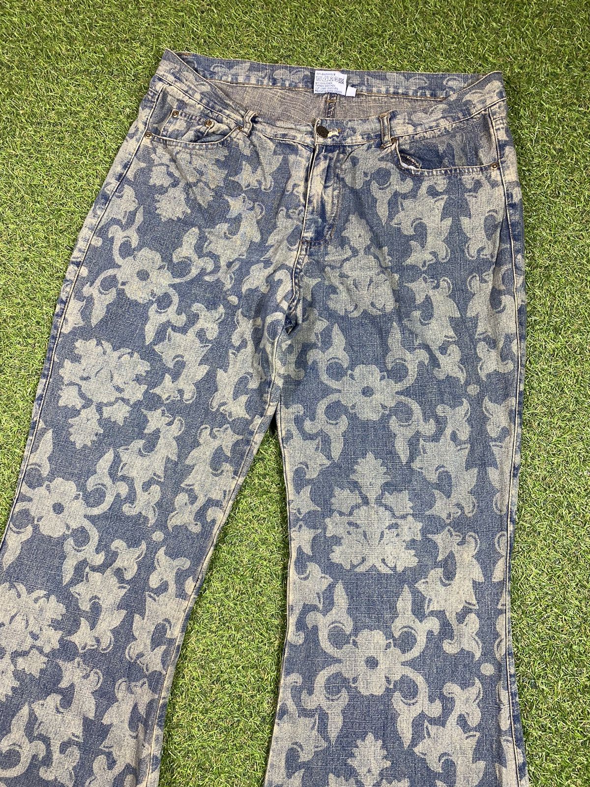 If Six Was Nine Vintage 90s Flared jeans Japanese LGB style streetwear Size 32" / US 10 / IT 46 - 2 Thumbnail