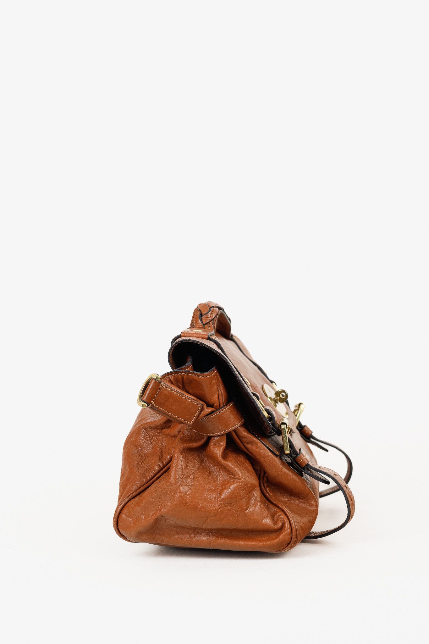 Mulberry Mulberry Alexa Oak Soft Buffalo Leather Satchel Size ONE SIZE - 3 Thumbnail