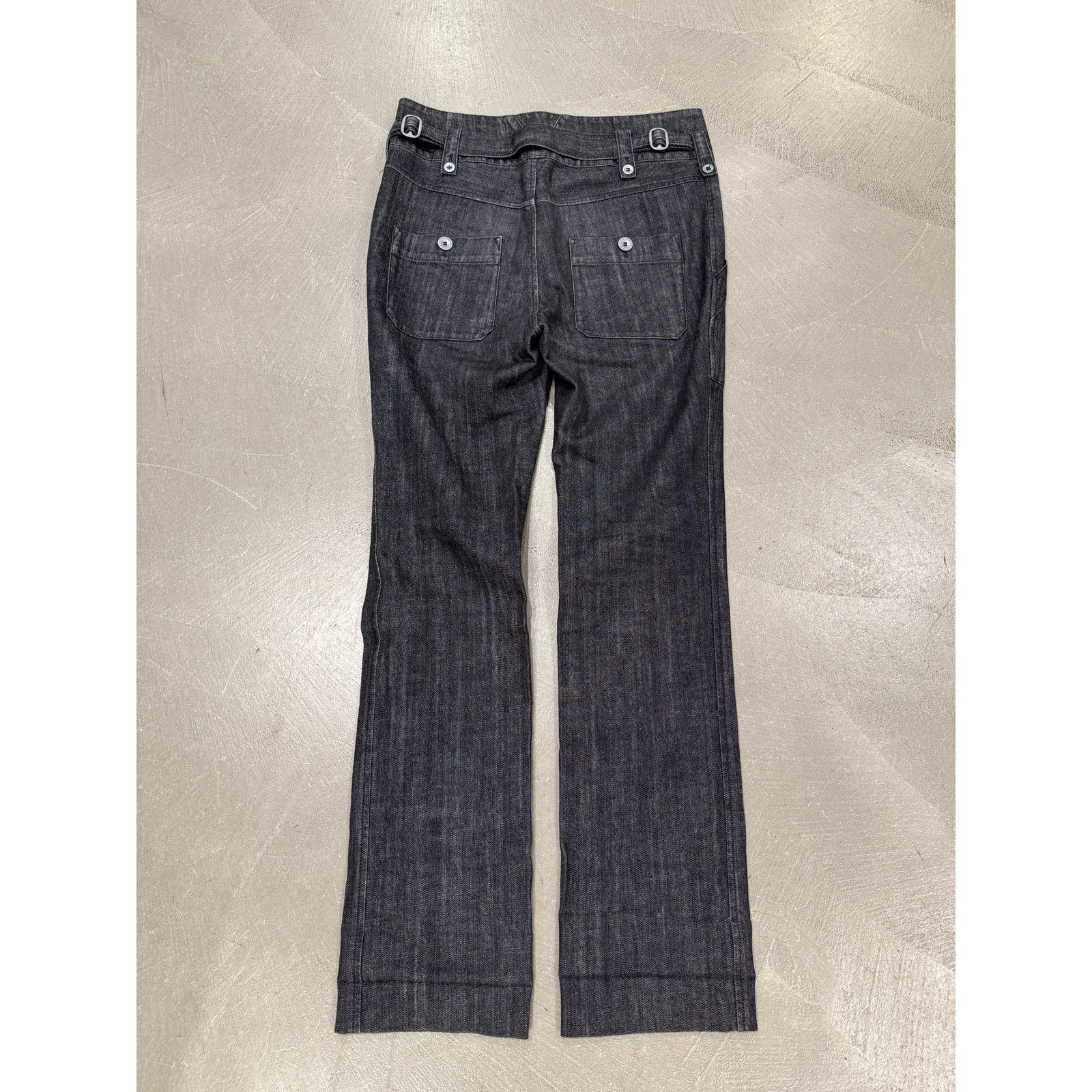 Balenciaga 2006 Balenciaga by Nicolas Ghesquière Flared Workwear Denim Size US 32 / EU 48 - 2 Thumbnail