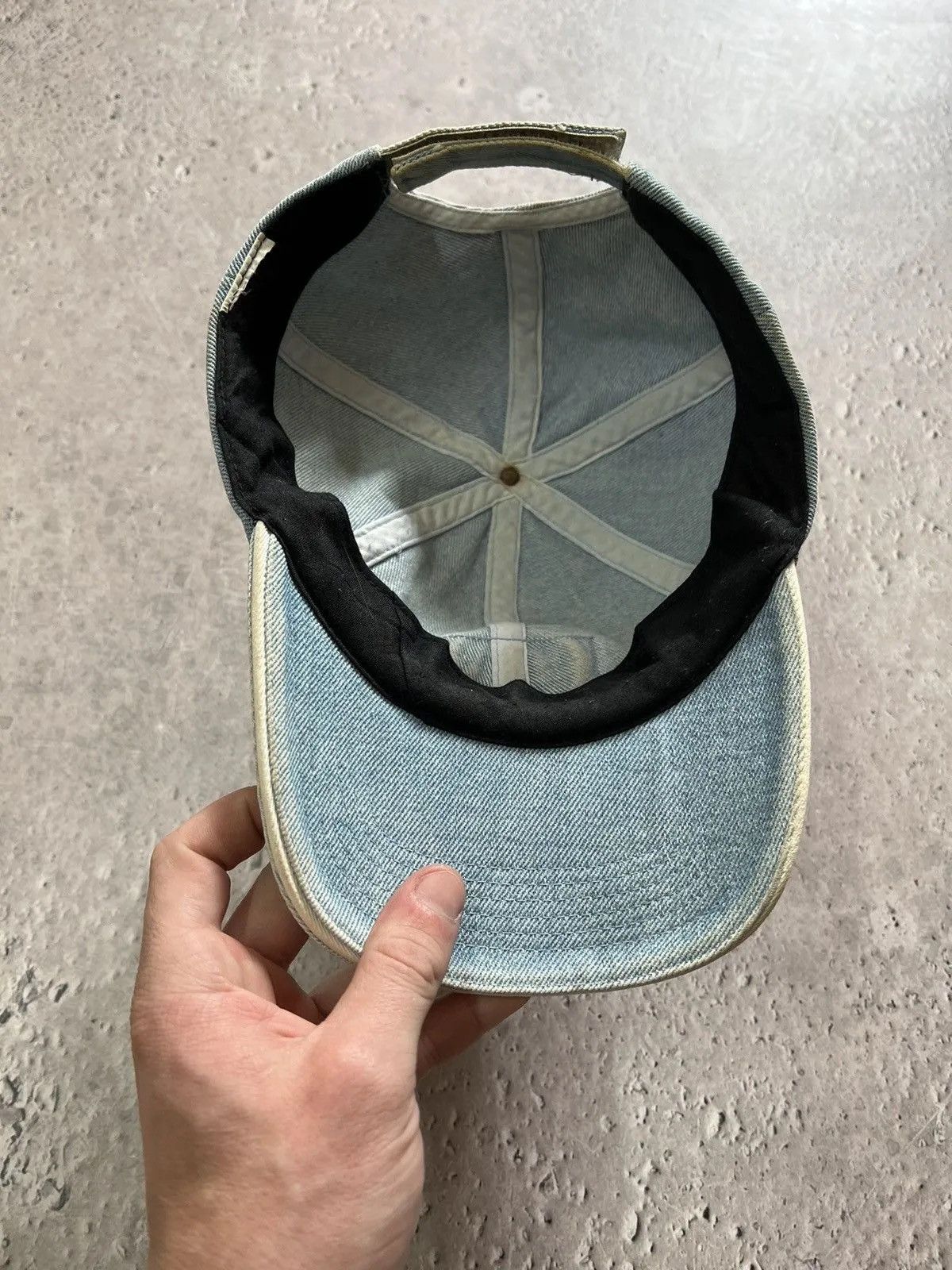 Diesel Vintage rare diesel big logo denim distressed hat cap Size ONE SIZE - 6 Thumbnail