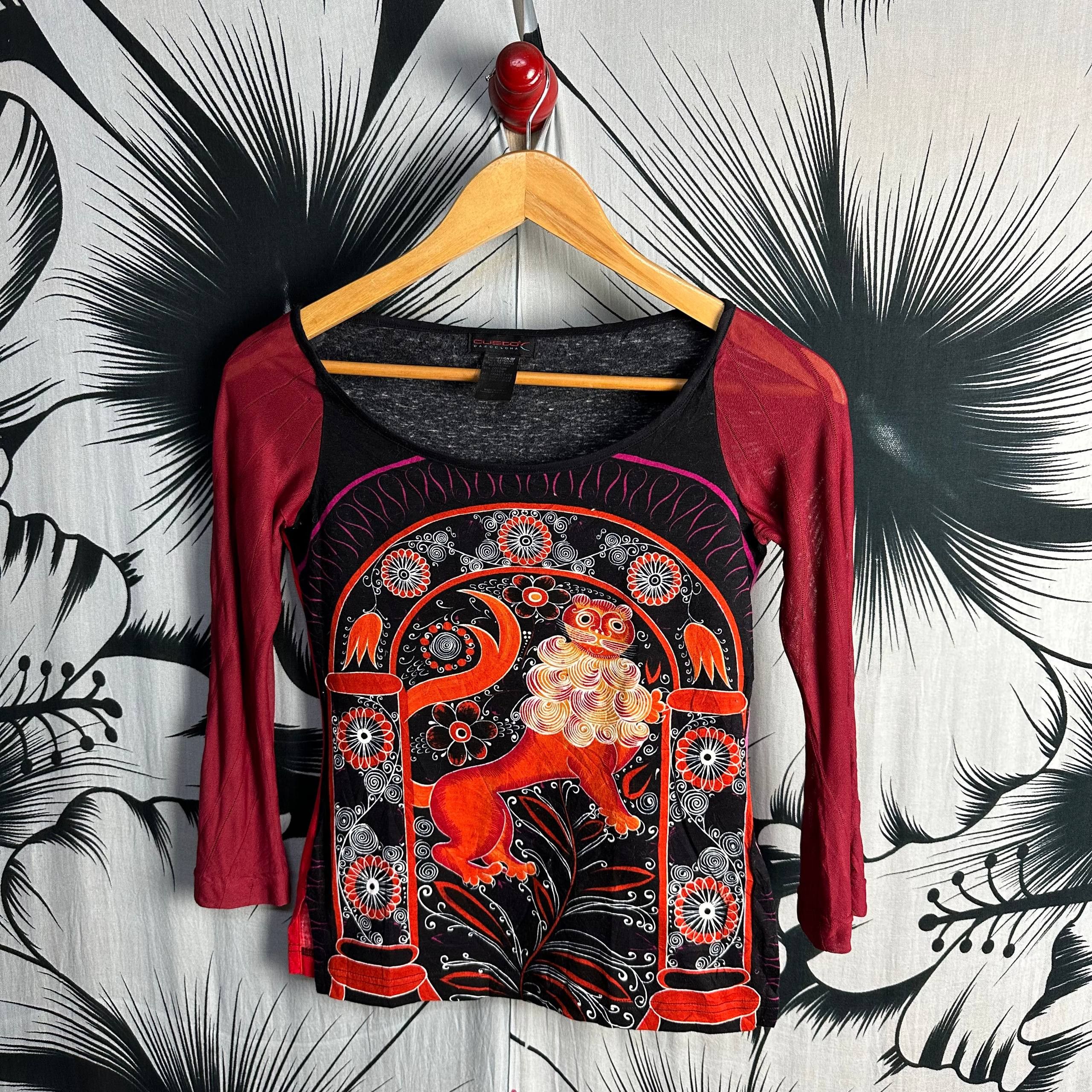 Custo Barcelona Rare Custo Barcelona All Over Printed Long Sleeve Top Size S / US 4 / IT 40 - 2 Thumbnail