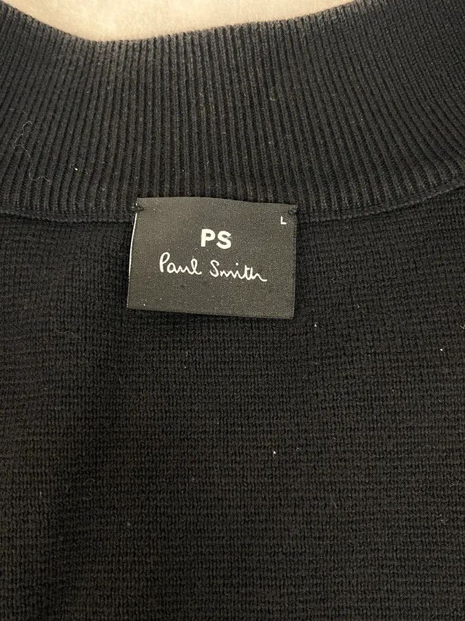 Paul Smith Paul Smith Black Lined Zip-up Cardigan Sweater Size US M / EU 48-50 / 2 - 9 Thumbnail