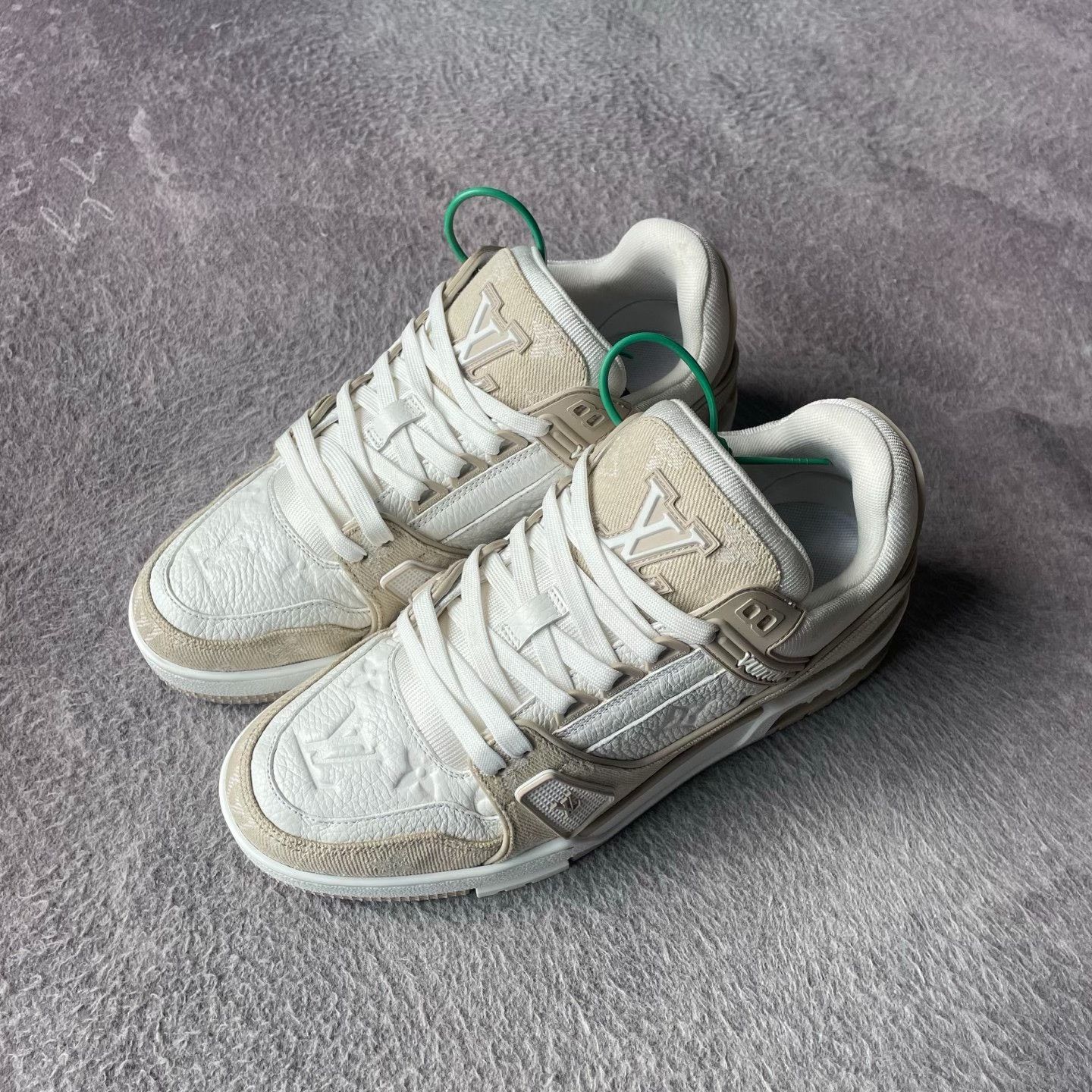 Louis Vuitton Louis Vuitton Training Denim Beige Lowtop Sneakers 39 Men Size US 6.5 / EU 39-40 - 1 Thumbnail